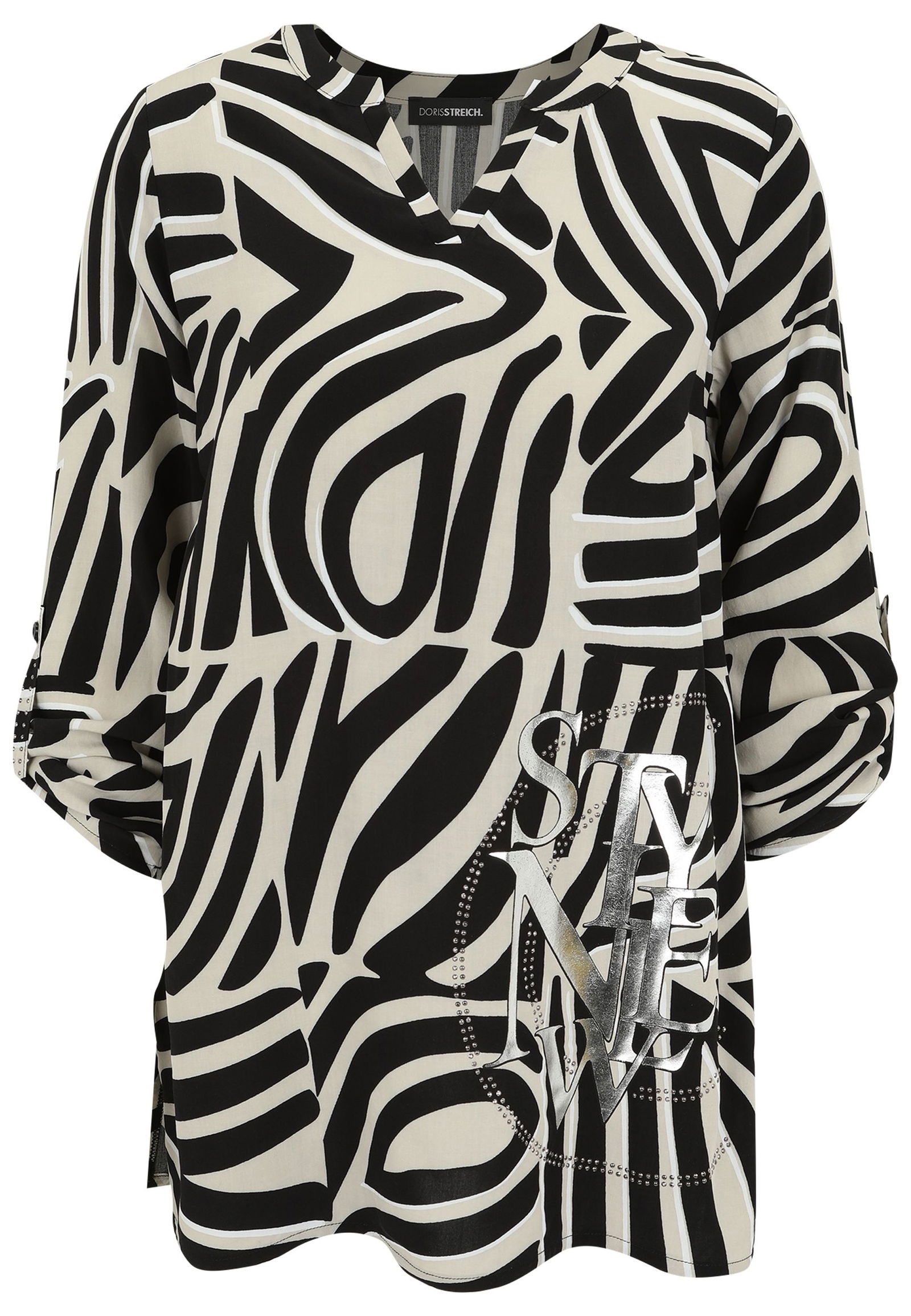 11afe74fbd1d7ce61e7a131ebe863870 Doris Streich | Doris Streich Druckbluse | 48 | kitt