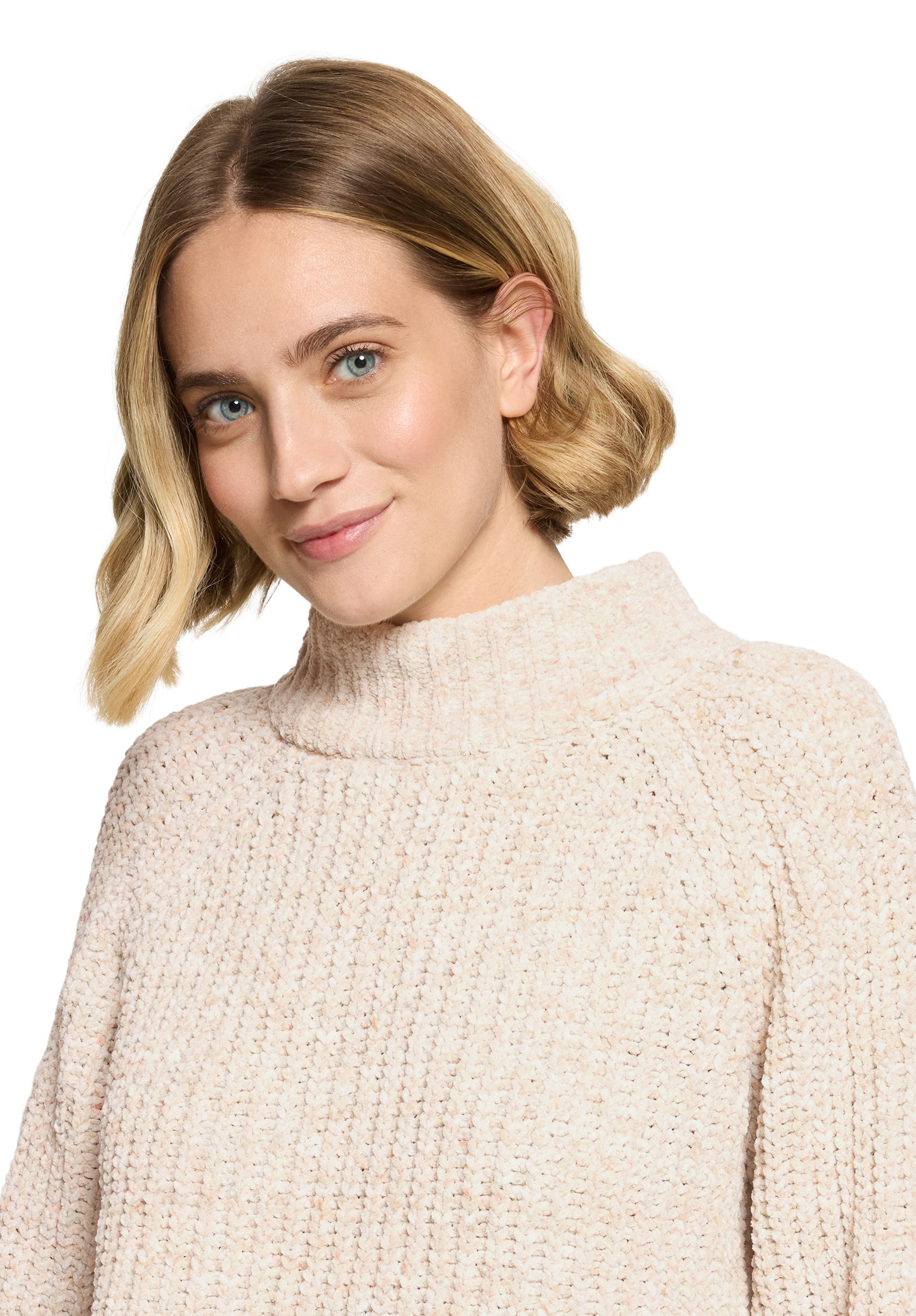 Strickpullover Kurz 1/1 Arm, Cream/Green #6