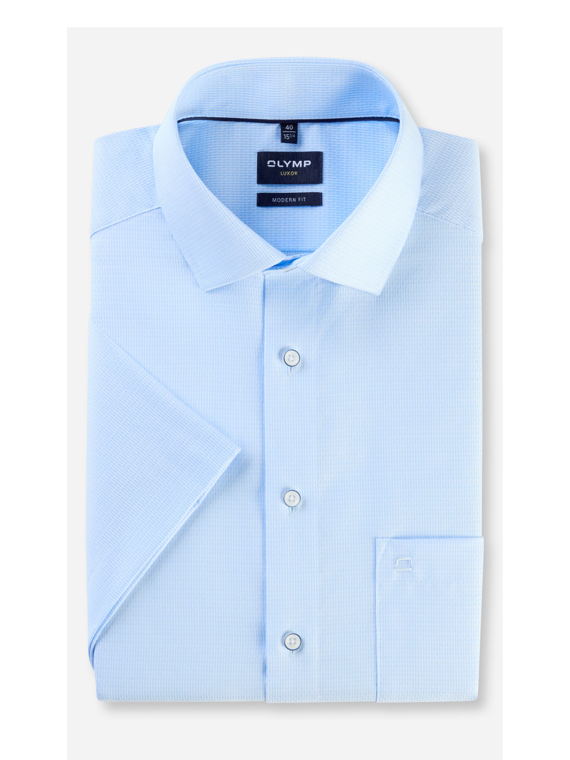 Olymp |  Olymp Hemd Modern Fit  | 43 | bleu