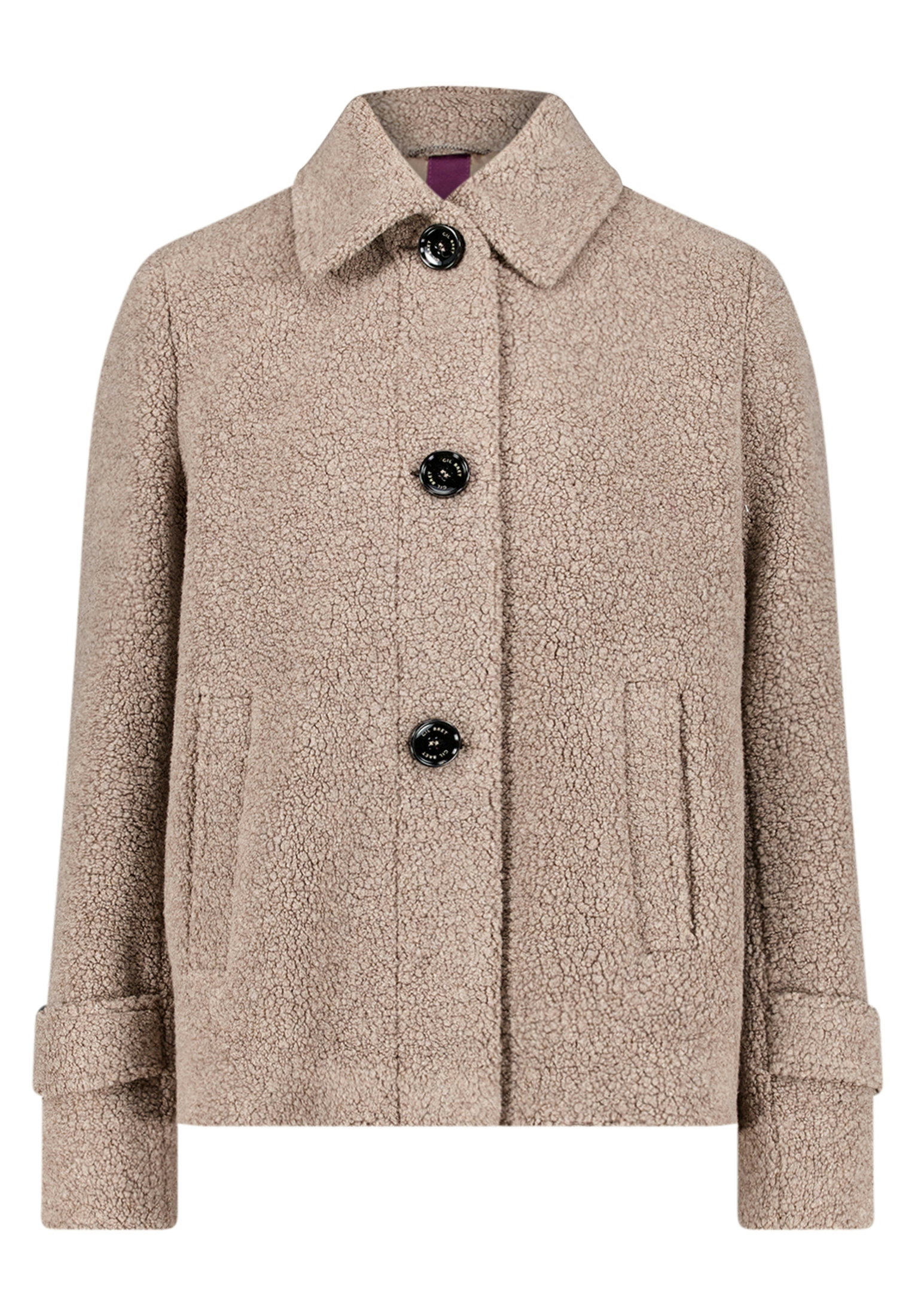 Jacke Wolle, Taupe Melange #1