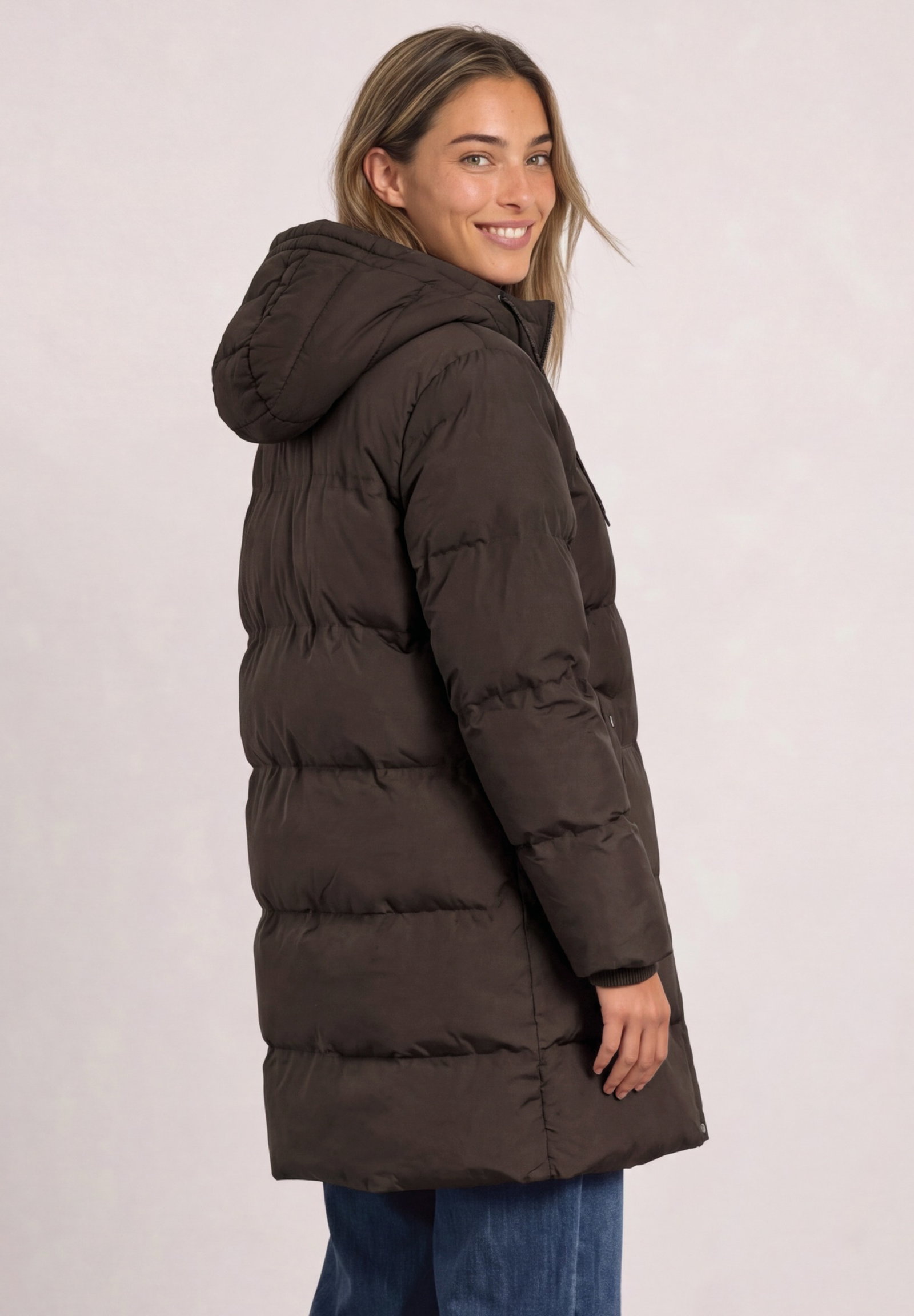 LTD QR Long Padded Jkt w. Glue, auburn brown #5