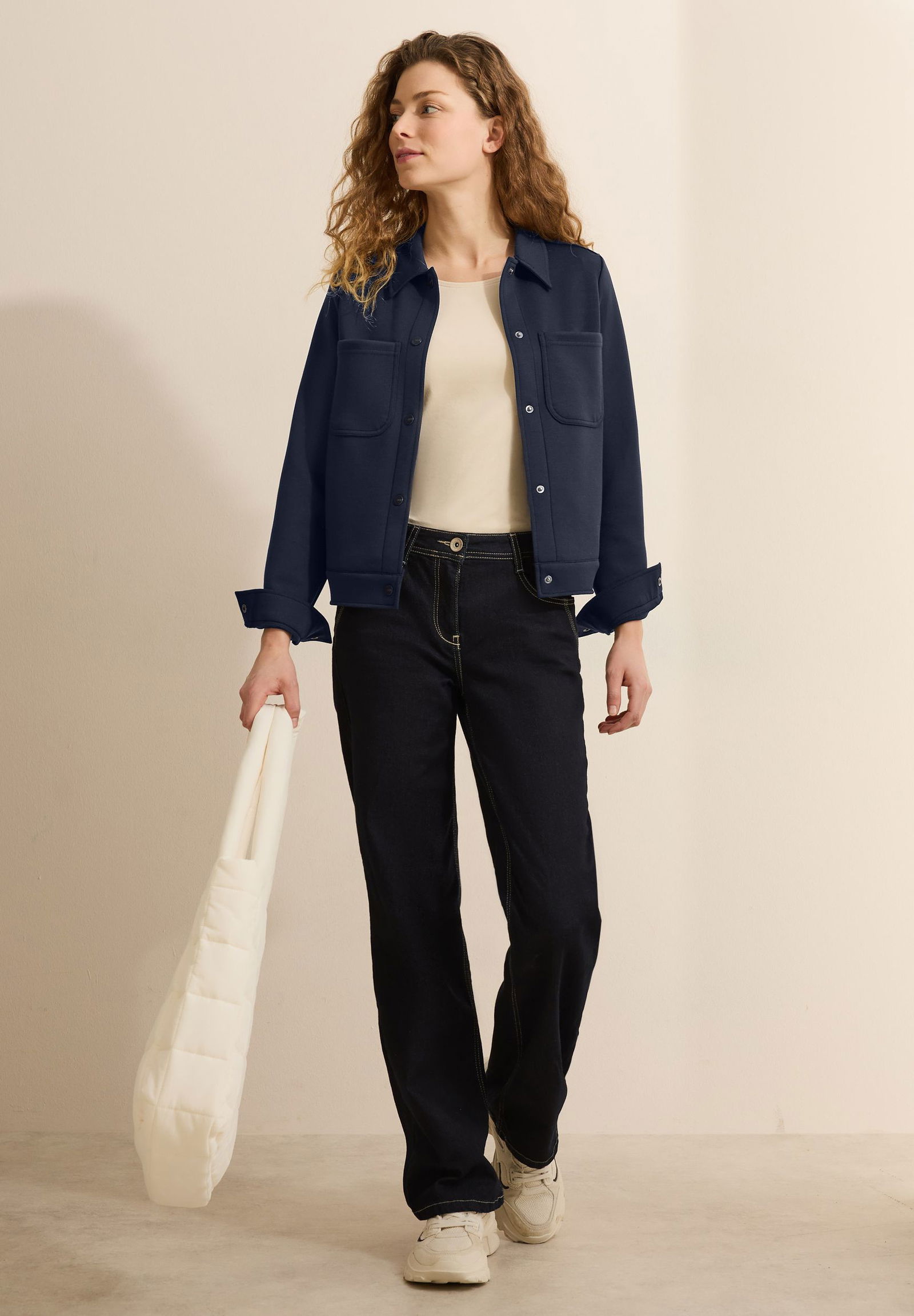  |  Kurze Sweatjacke | S | universal blue