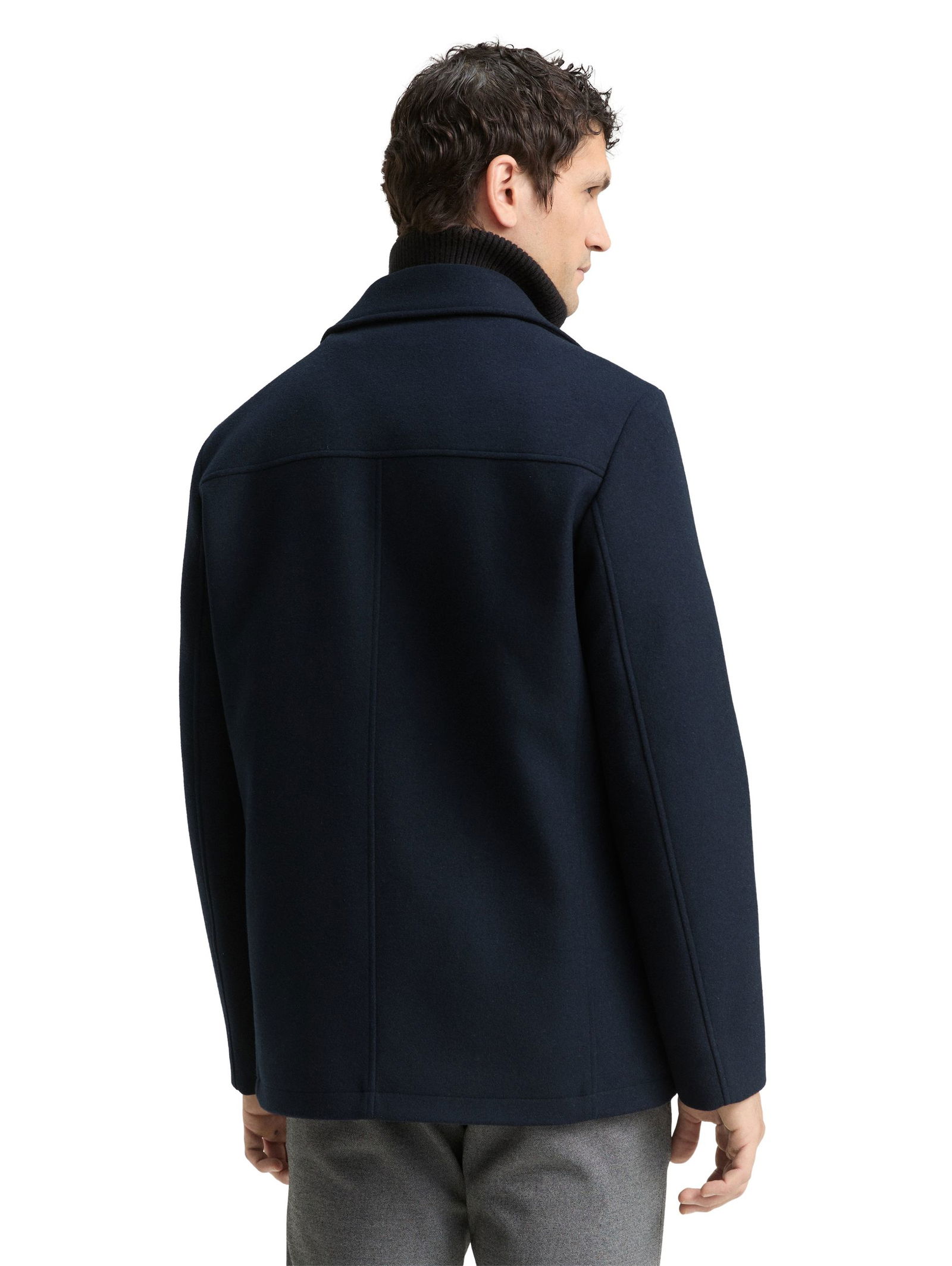 Tom Tailor | Tom Tailor Wollmantel | XL | sky captain blue