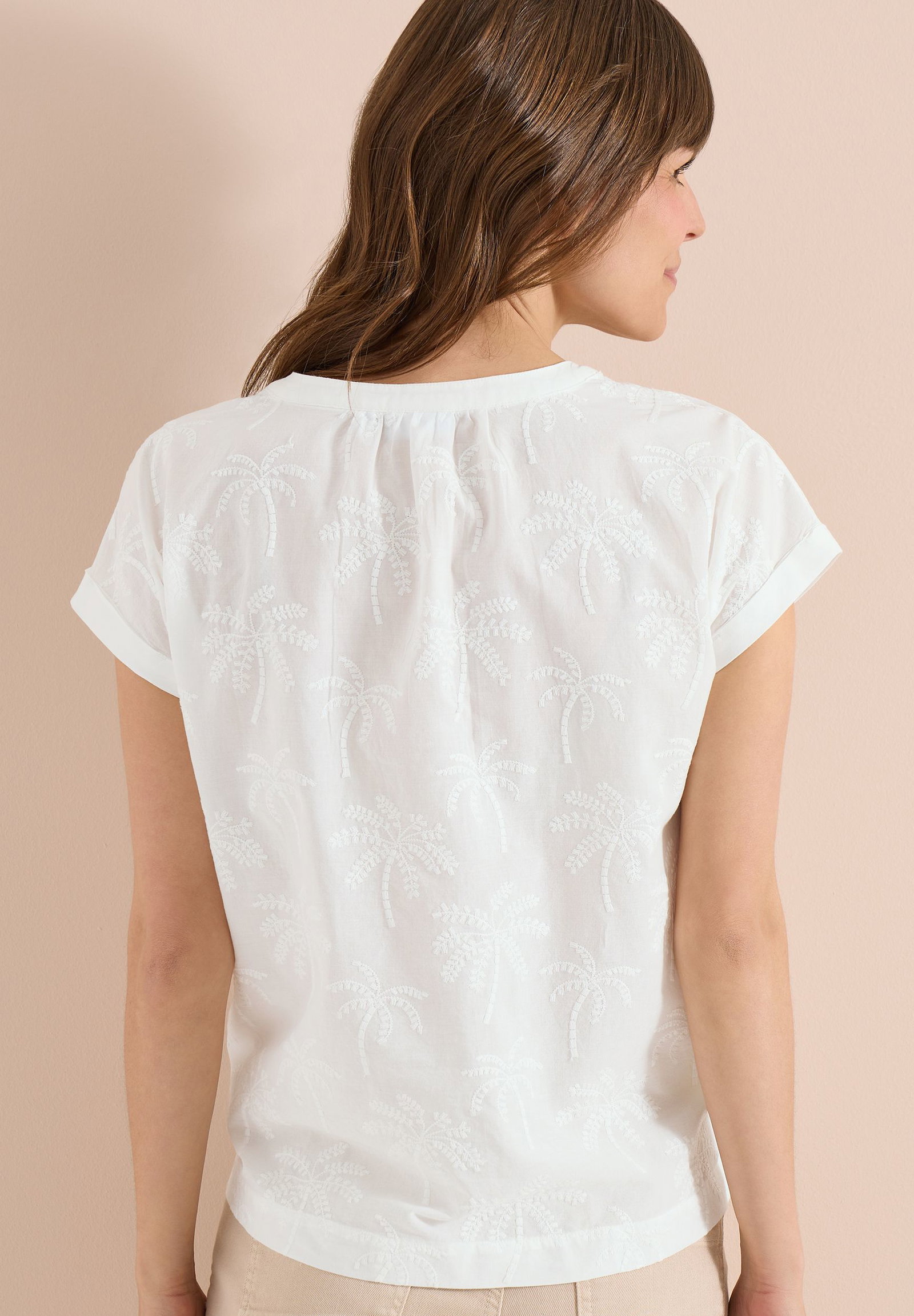 CECIL |  CECIL Druckbluse  | S | vanilla white