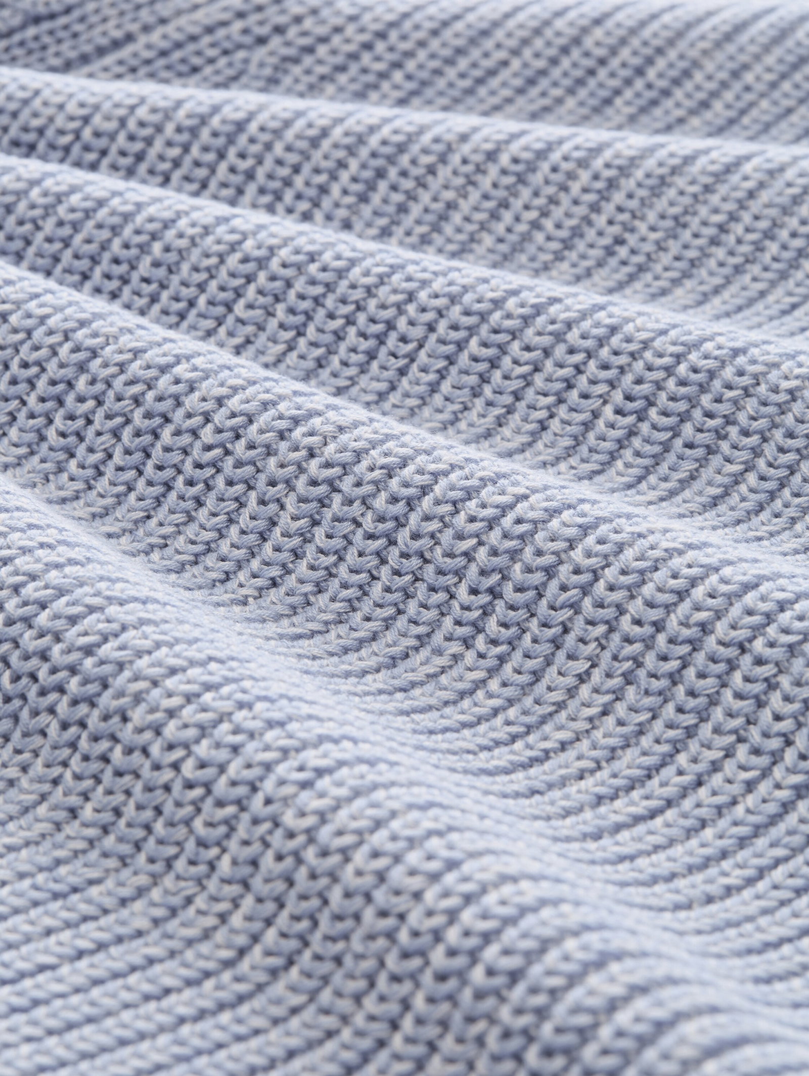 knit mouline crew-neck, foggy blue mouline #2