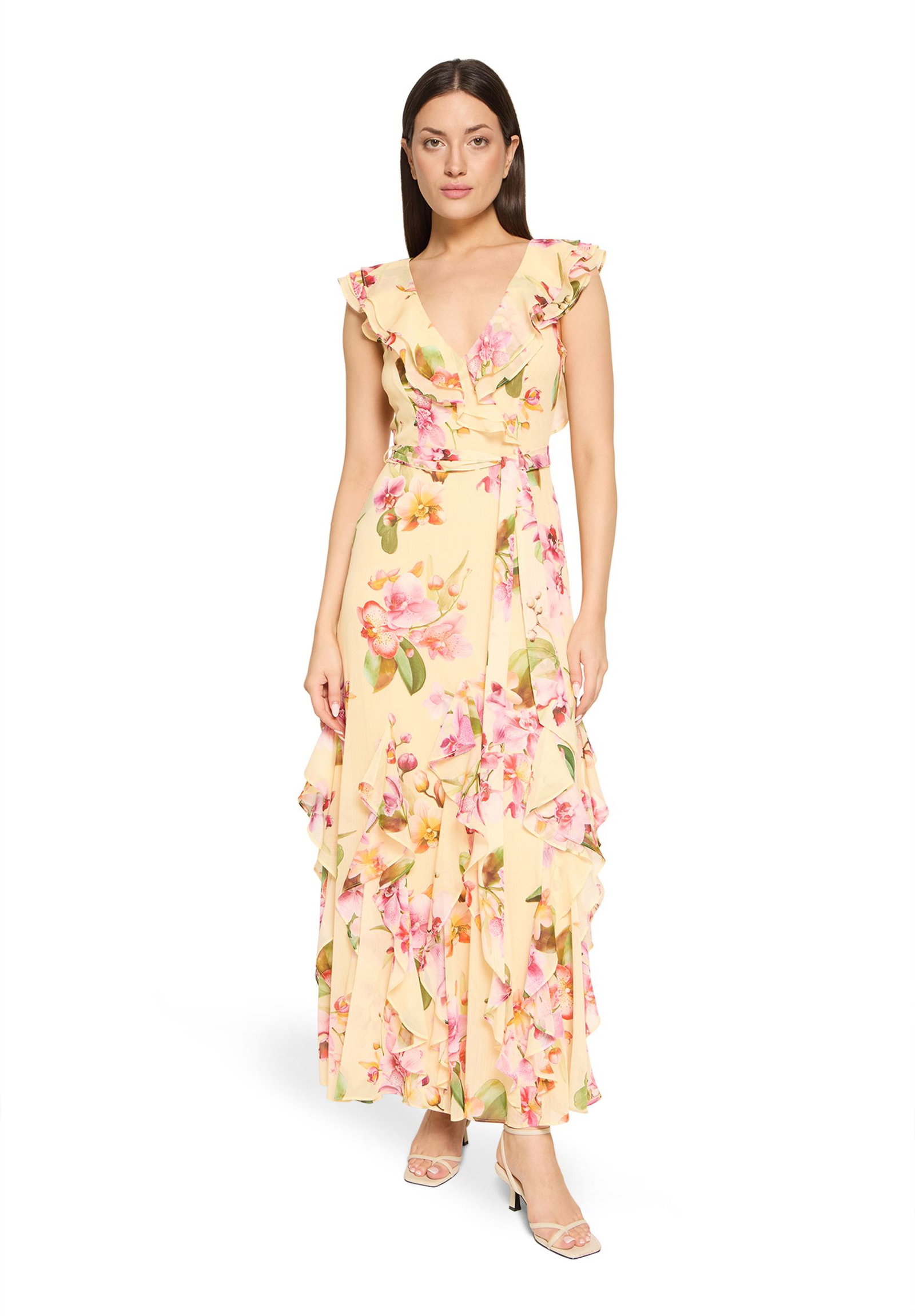 V by Vera Mont |  V by Vera Mont Langes Kleid  | 38 | Yellow/Rosé