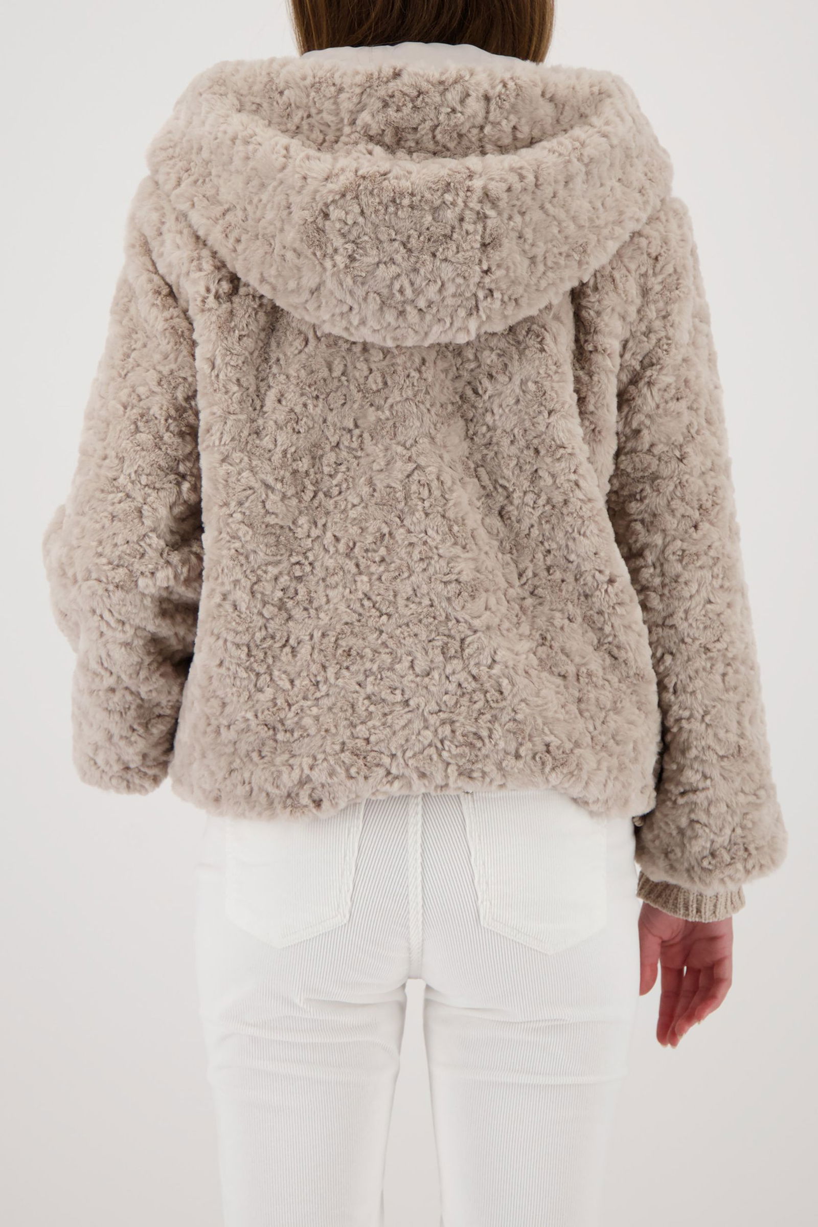 Monari |  Monari Kunstfell Jacke mit Kapuze | 42