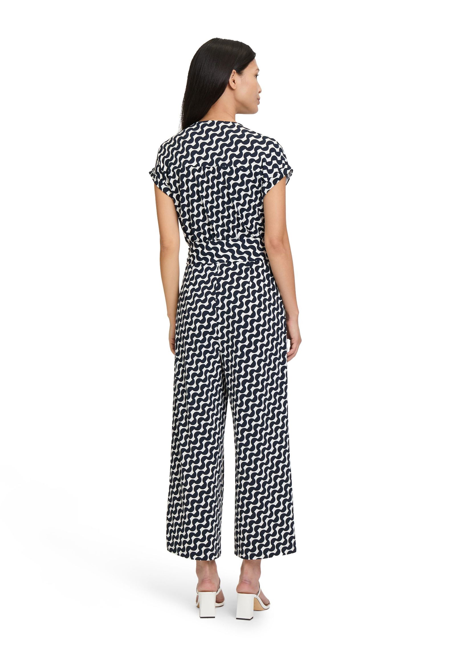 Betty Barclay | Betty Barclay Jumpsuit | 46 | dunkelblau/weiß