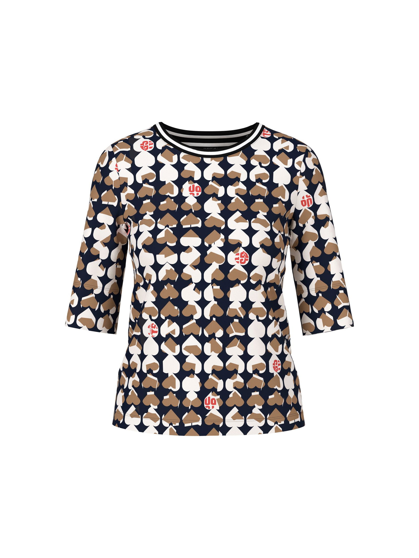 6fae833ea21de5d83aee81a2e17406be Marc Cain Sports | T-Shirt mit Heartbreaker-Print | 42 | navy