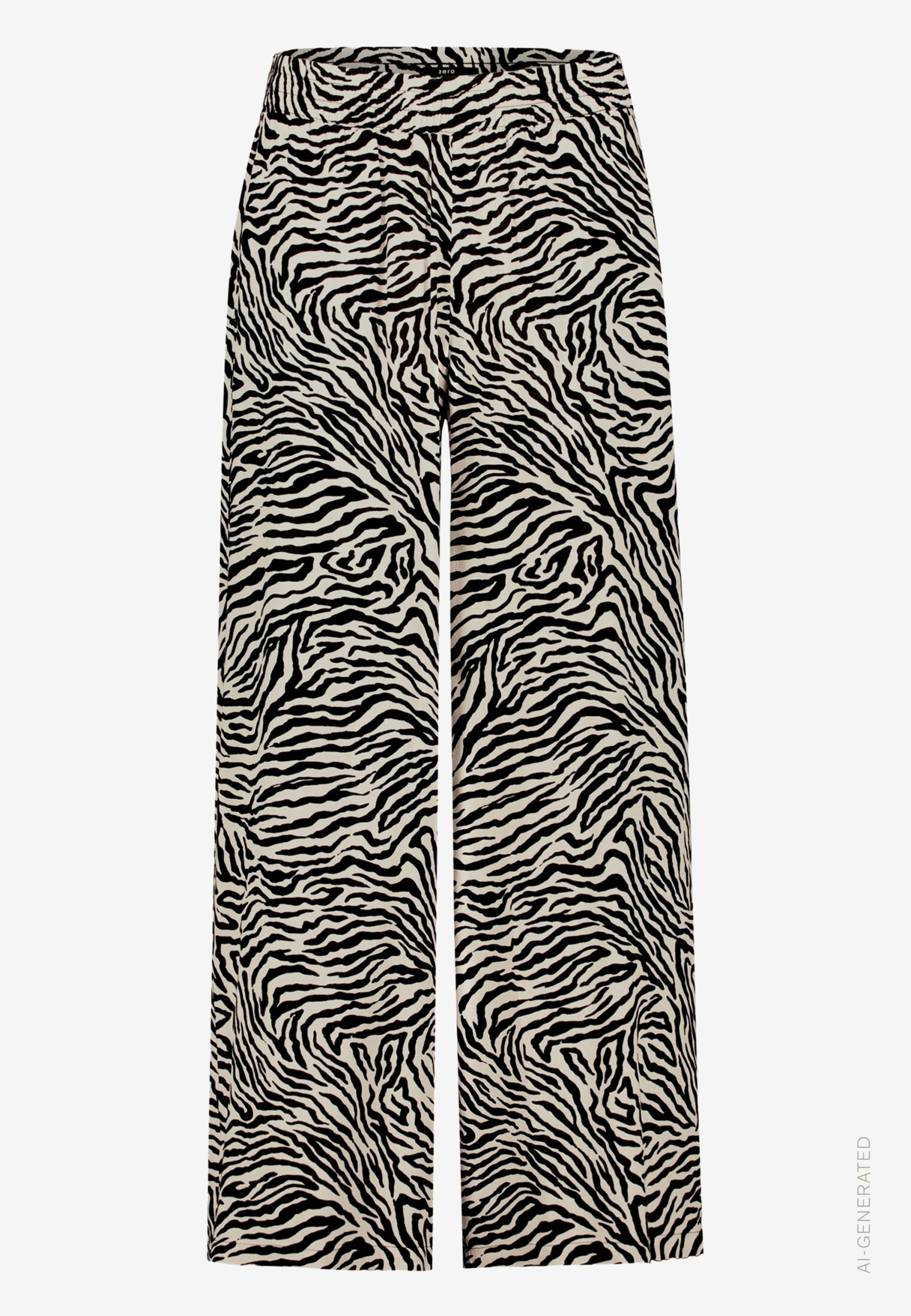 Hose Casual 7/8 Länge, Cream/Black #1