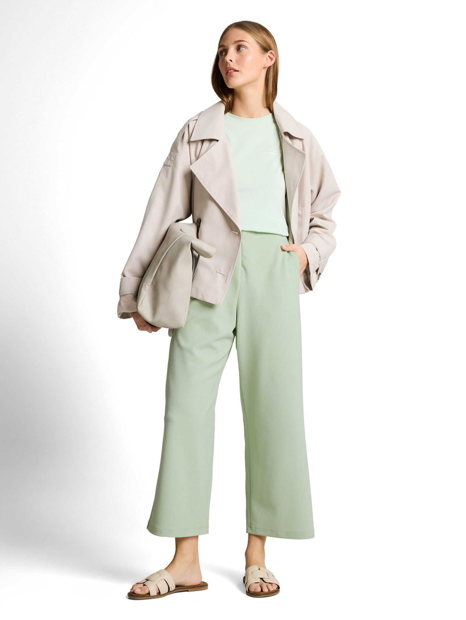 easy culotte, light matcha green #5