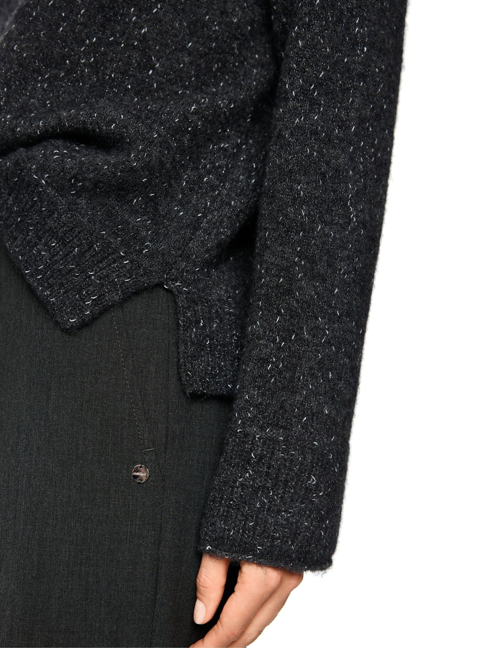 Marc Cain Collections | Marc Cain Alpakamix-Pullover mit Glitzer-Details | 38 | 1326_842