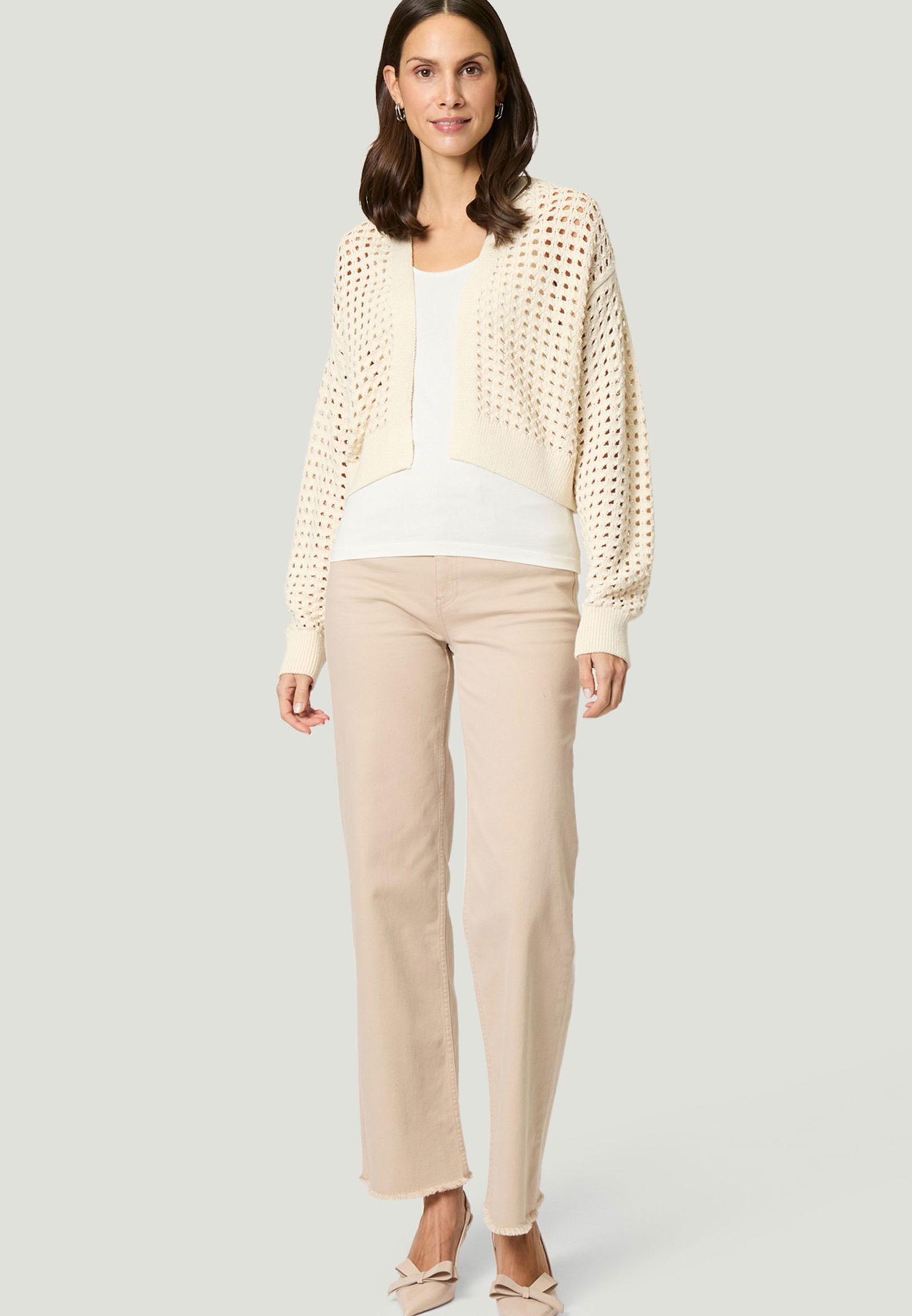 Zero |  Zero Strickjacke | 40 | eggnog