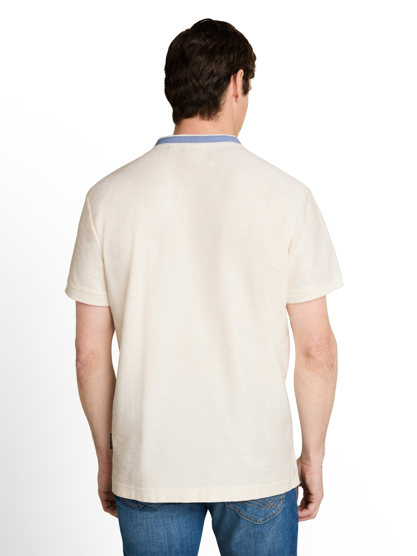Tom Tailor structured polo, Gardenia White #4