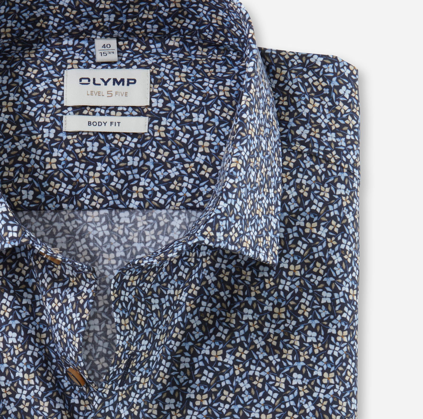 Olymp |  Olymp Hemd Modern Fit  | 43 | marine
