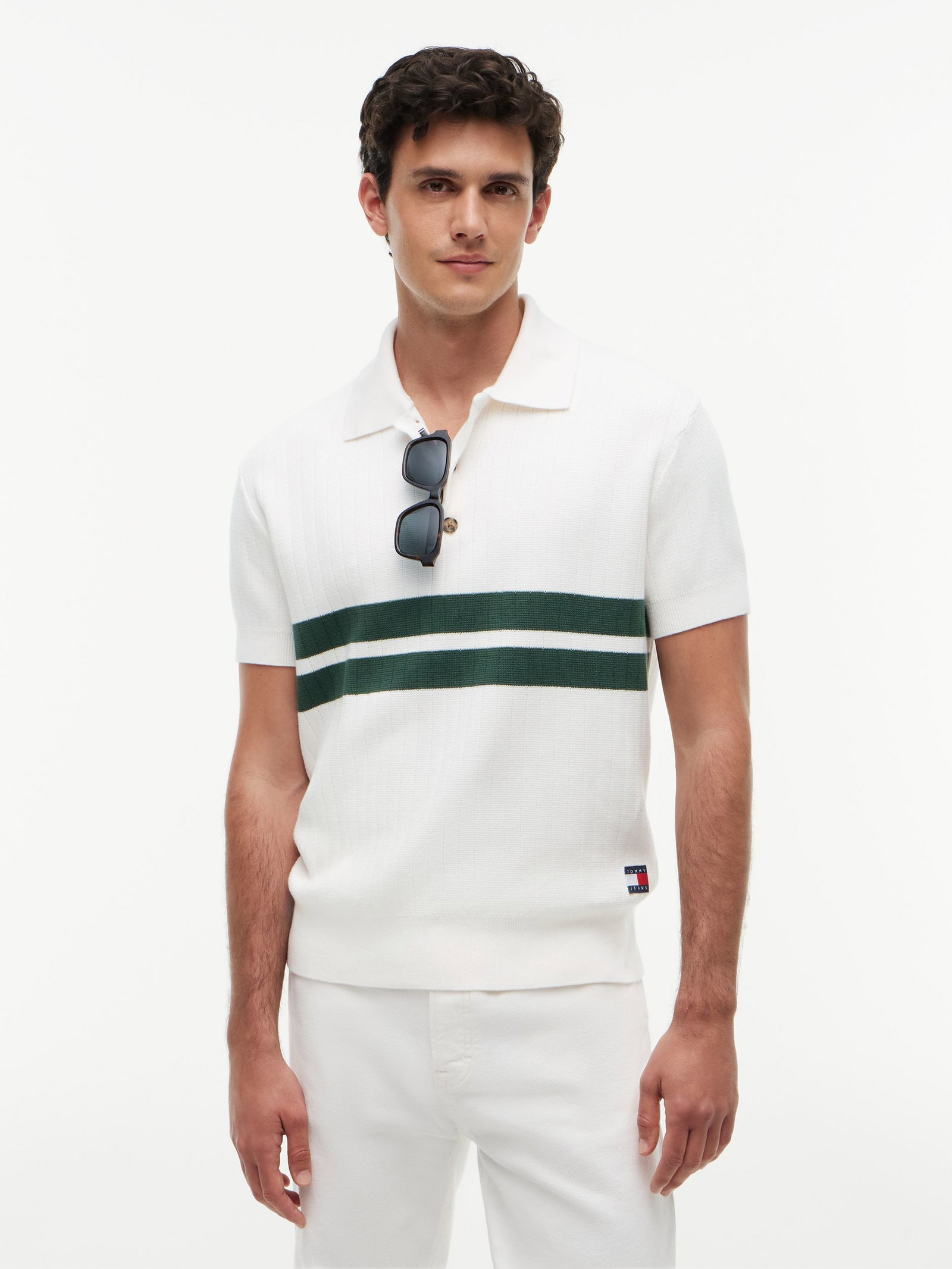 38916b1d4eb4c9836ff6a6af250be3a6 Tommy Jeans | Tommy Jeans Poloshirt | L | ancient white