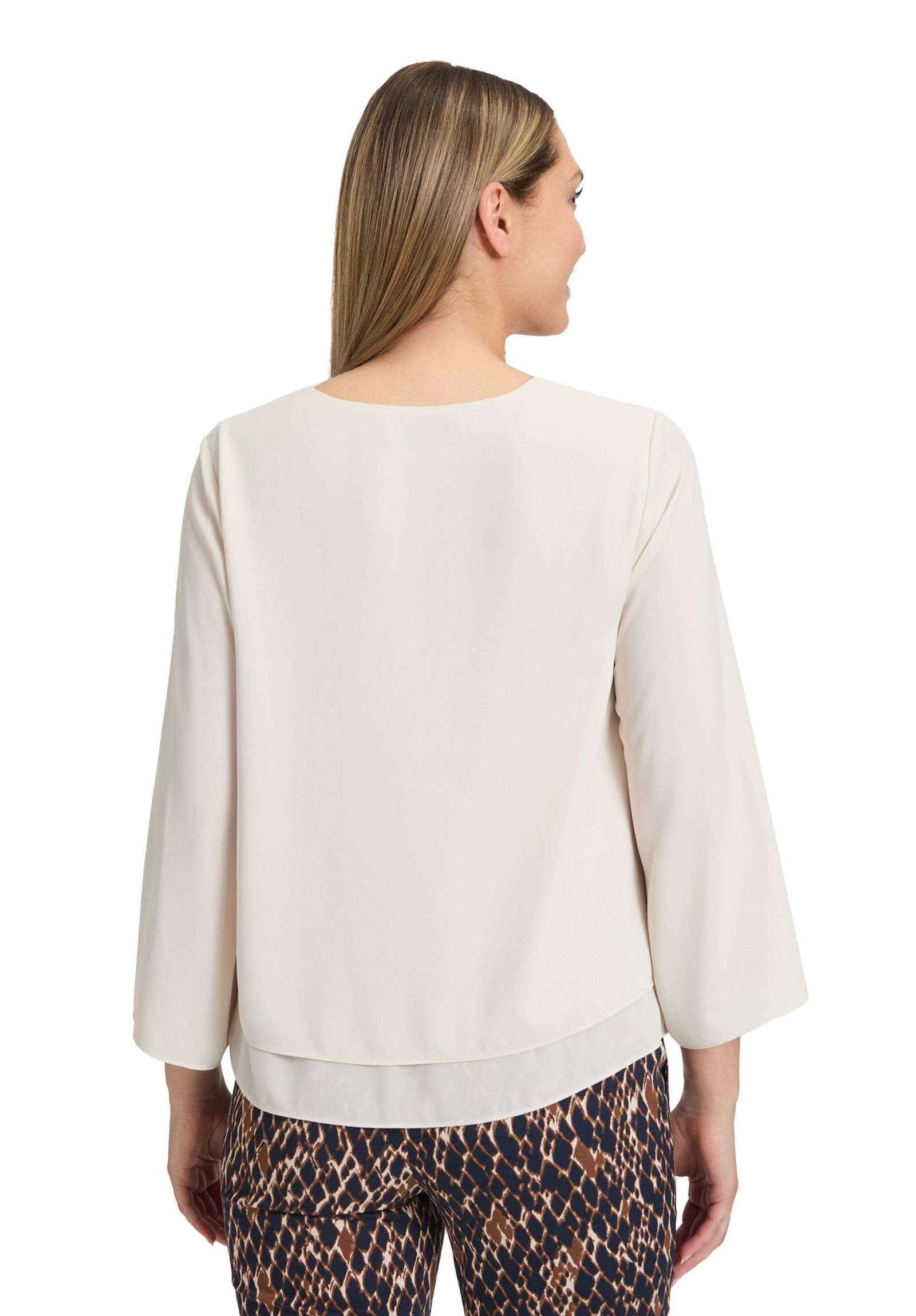 Betty Barclay |  Betty Barclay Druckbluse  | 46 | beige