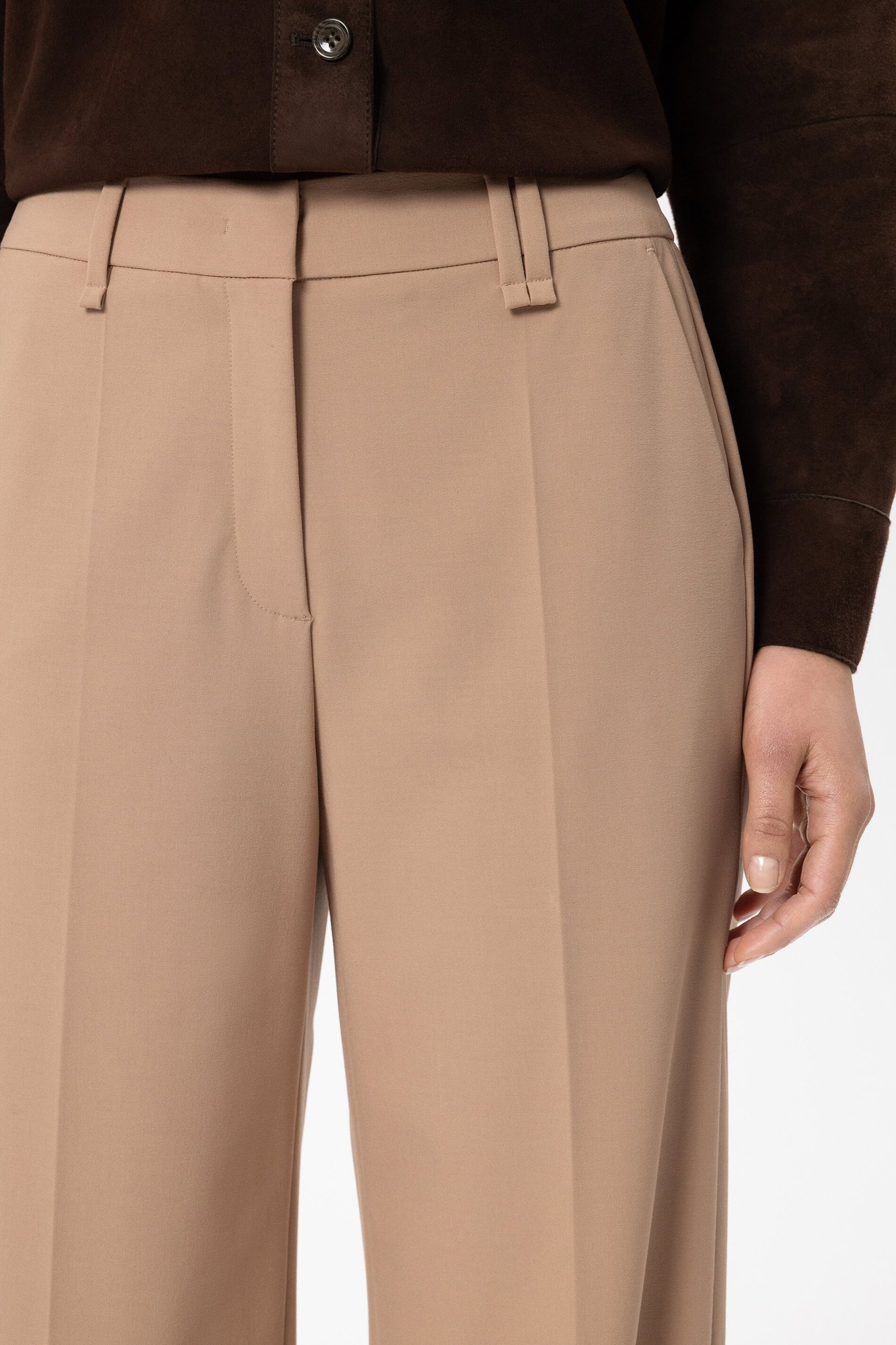 Luisa Cerano Wideleg-Pants mit Bundfalten nude #5