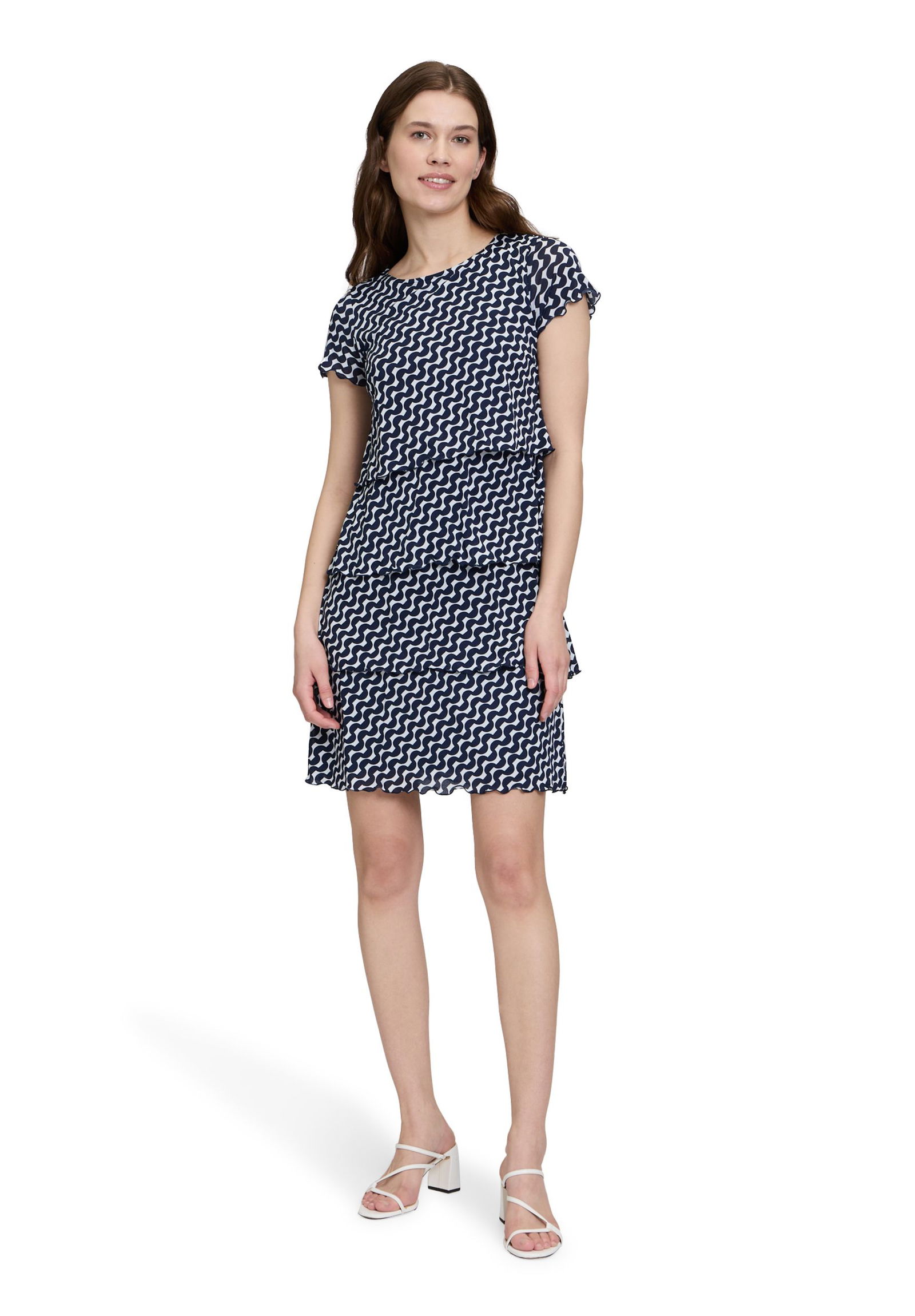 Betty Barclay |  Betty Barclay Freizeitkleid  | 42 | dunkelblau/weiß