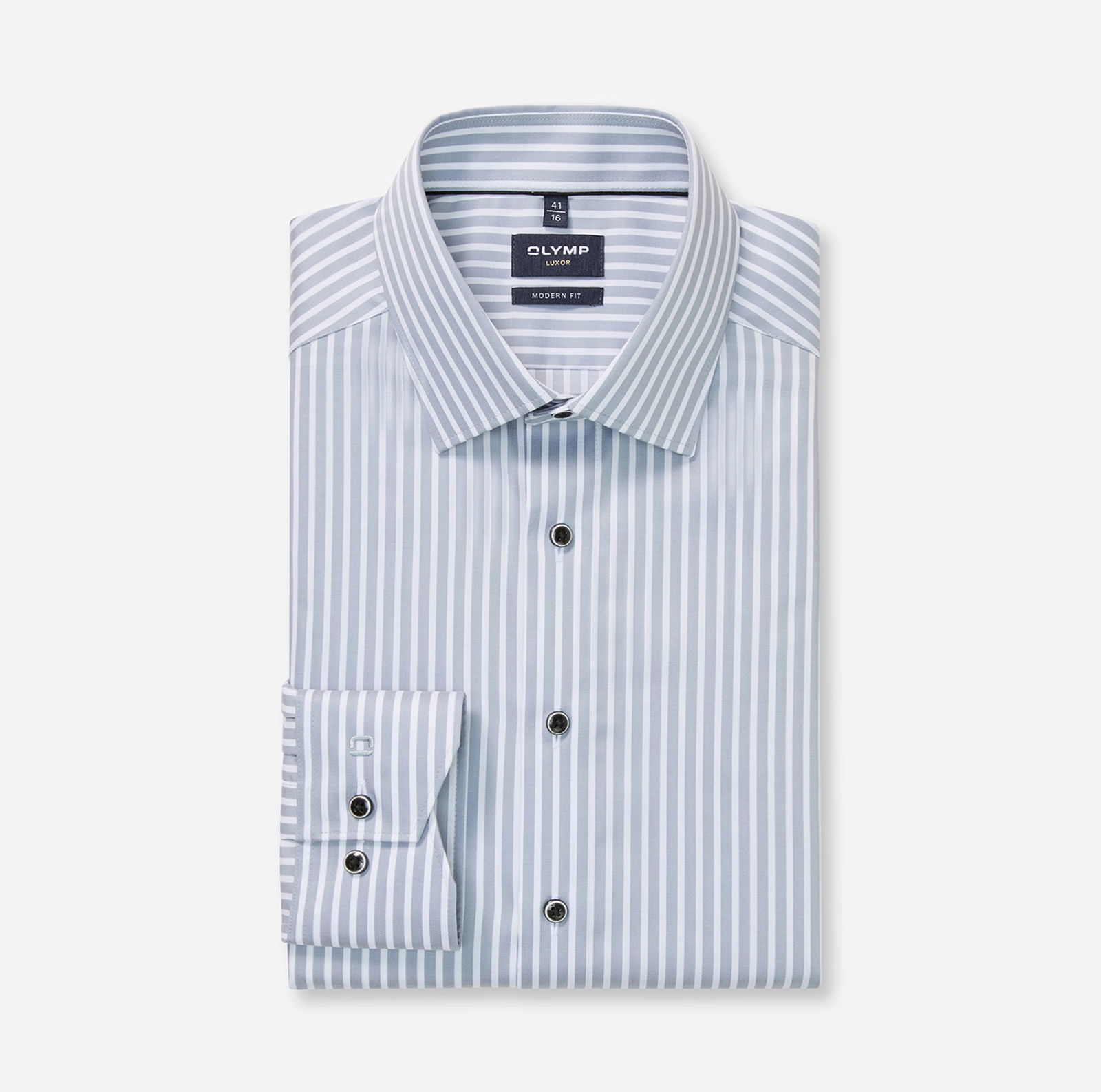 Olymp |  Olymp Hemd Modern Fit  | 41 | silbergrau