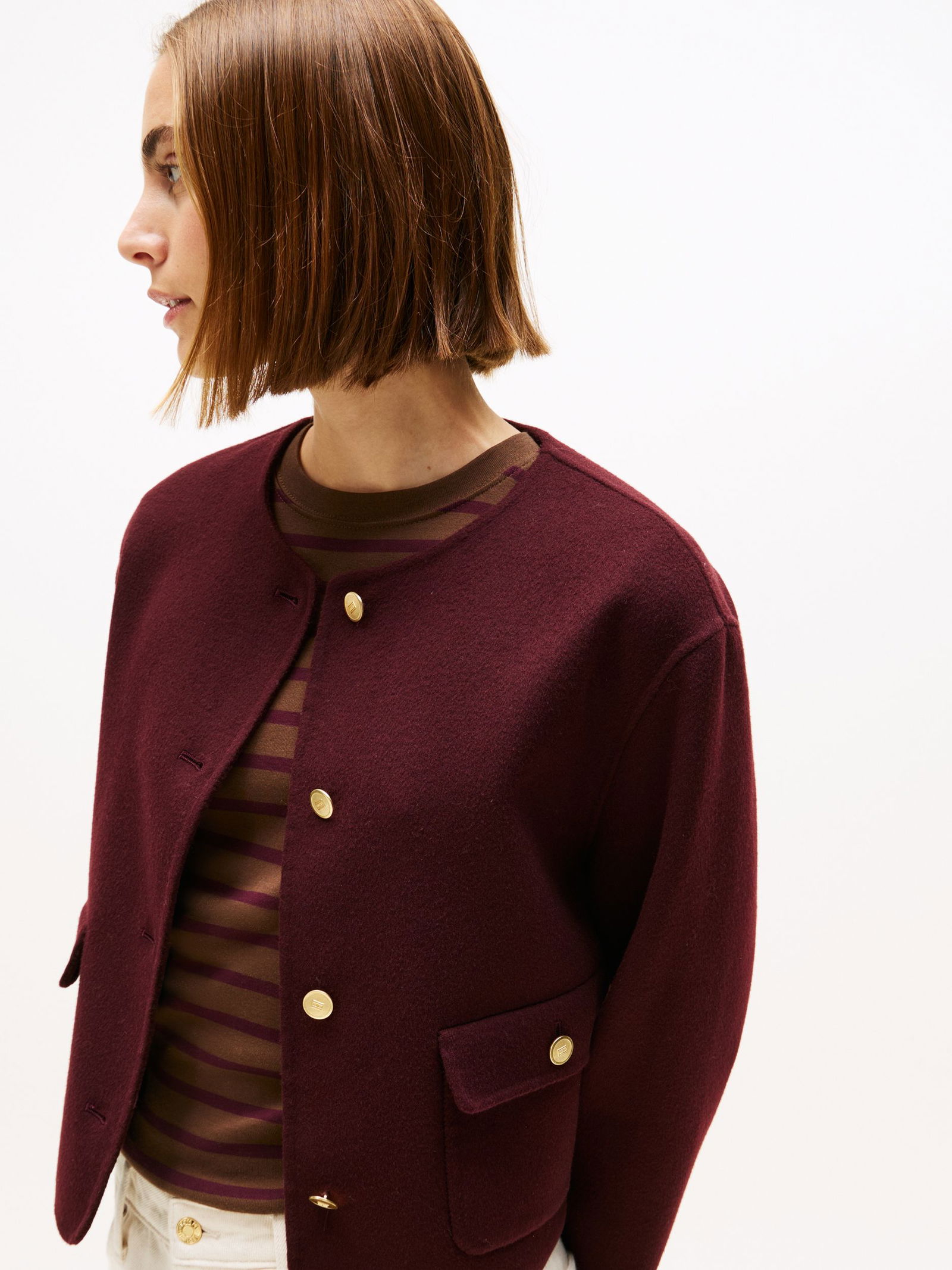 Tommy Hilfiger | Tommy Hilfiger Strickjacke | Cardigan | 40 | deep burgundy