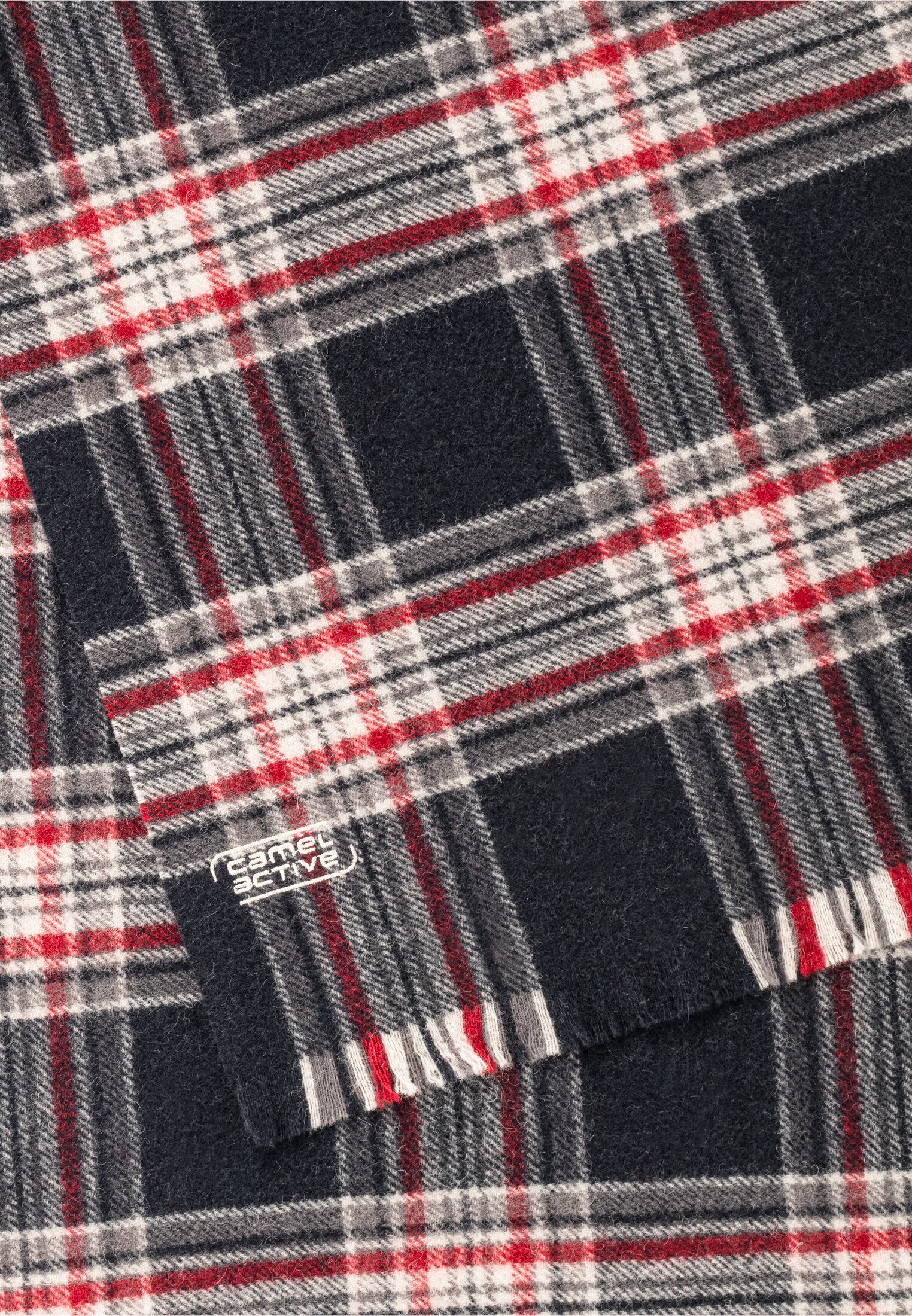 Small Blanket Scarve, Amber Red #2