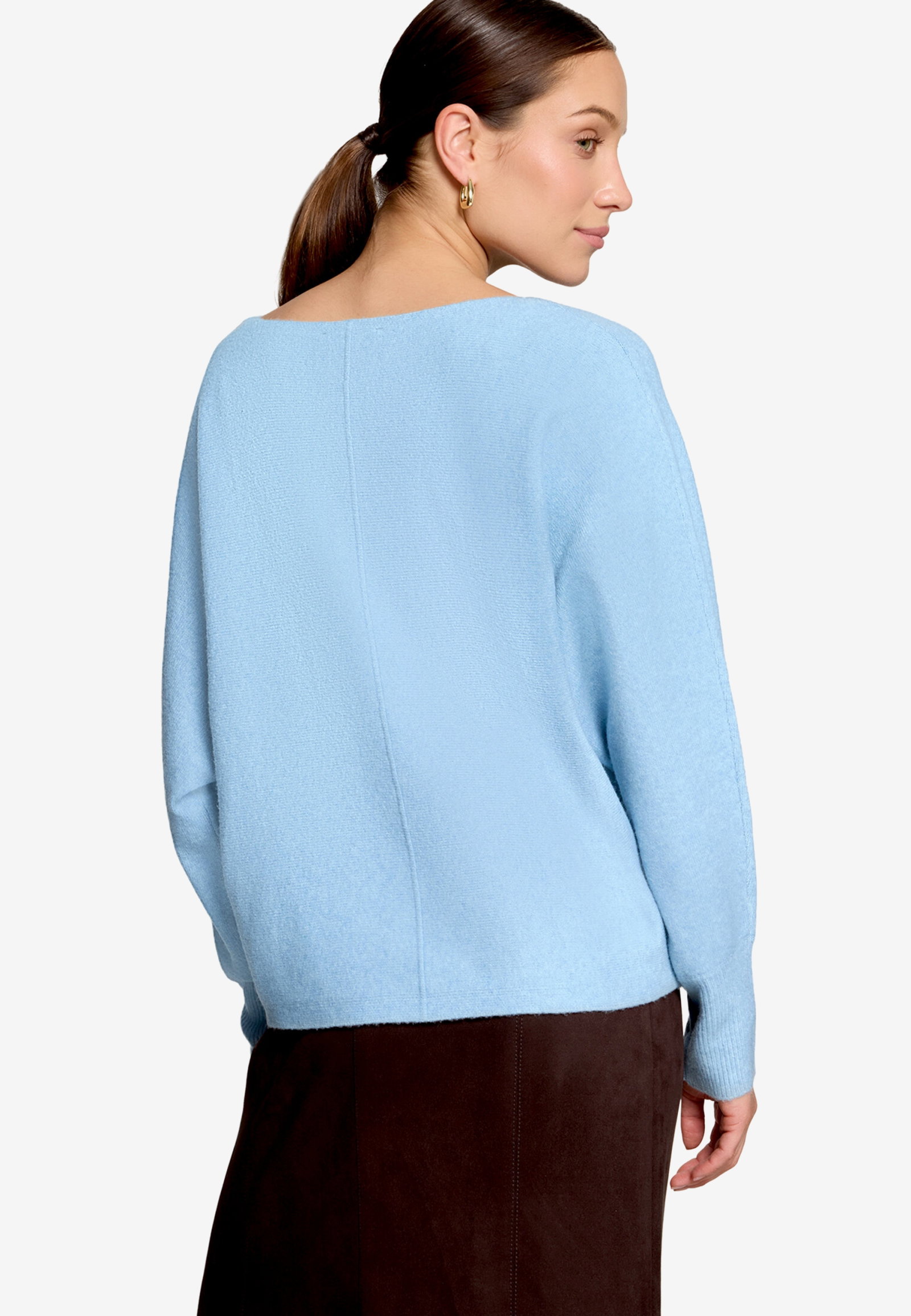 Strickpullover Kurz 1/1 Arm, Ashley Blue Melange #3