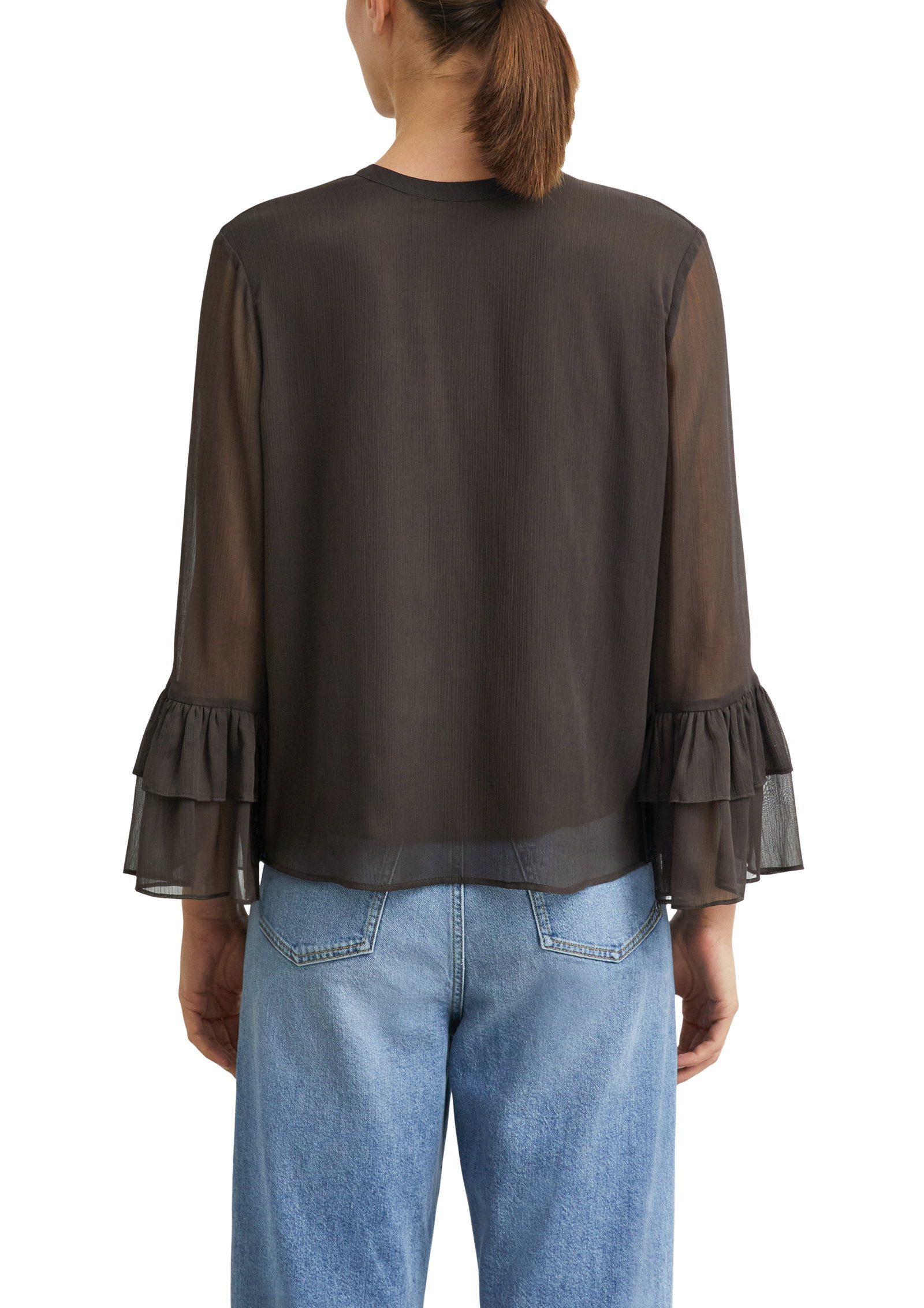 Bluse, BROWN #2