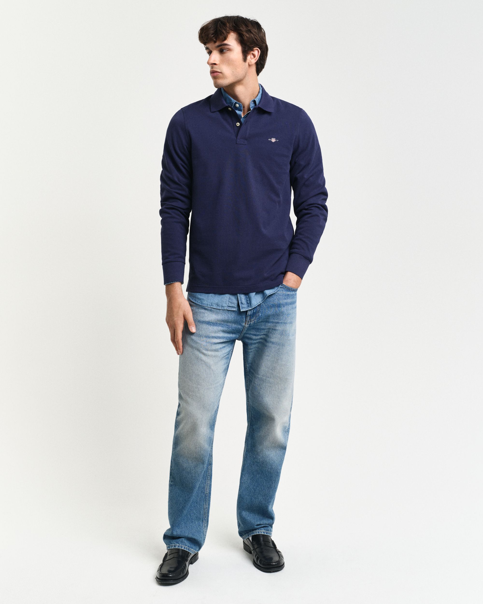 Gant |  Gant Longsleeve  | XXXL | evening blue