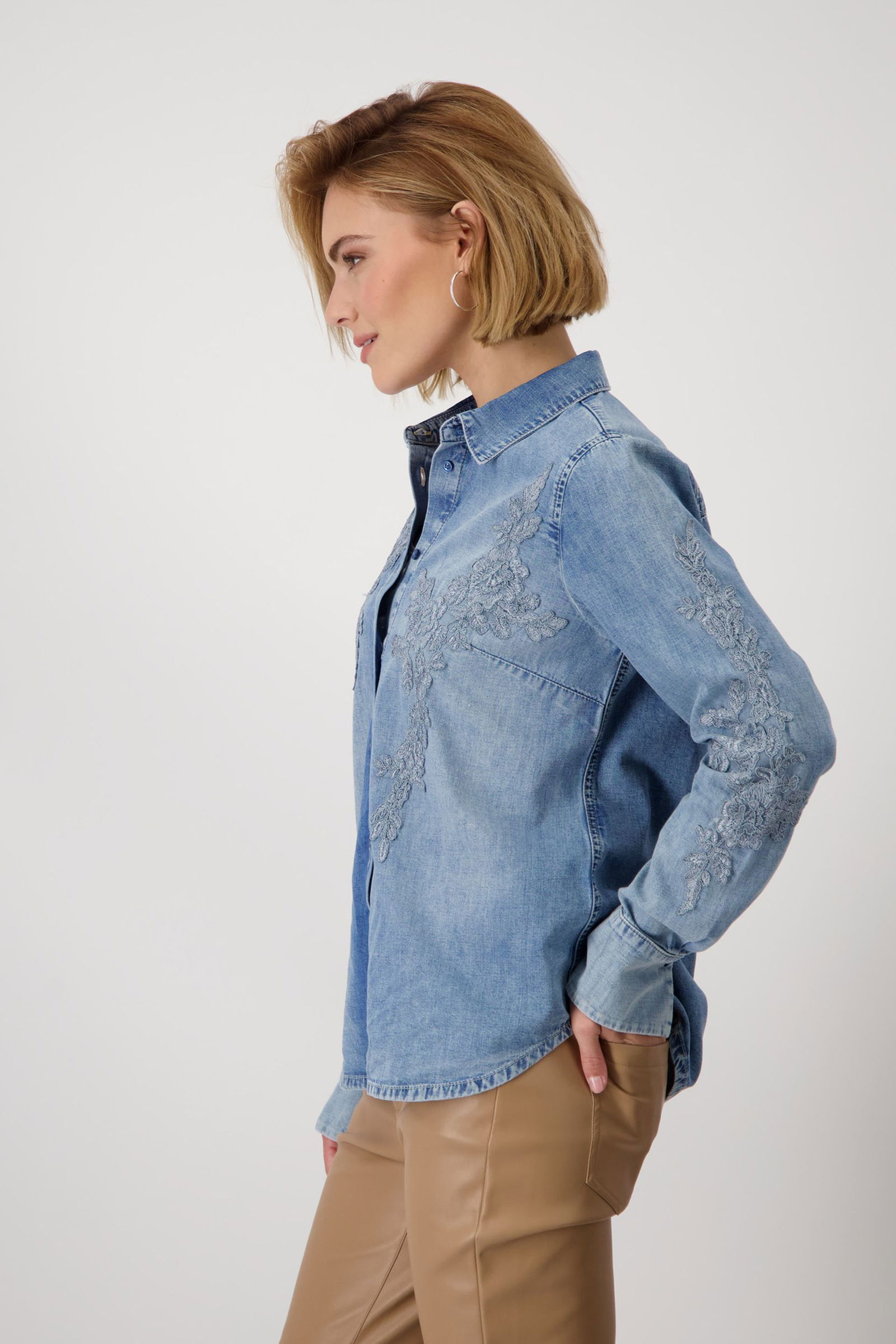 Monari |  Monari Druckbluse  | 40 | jeans
