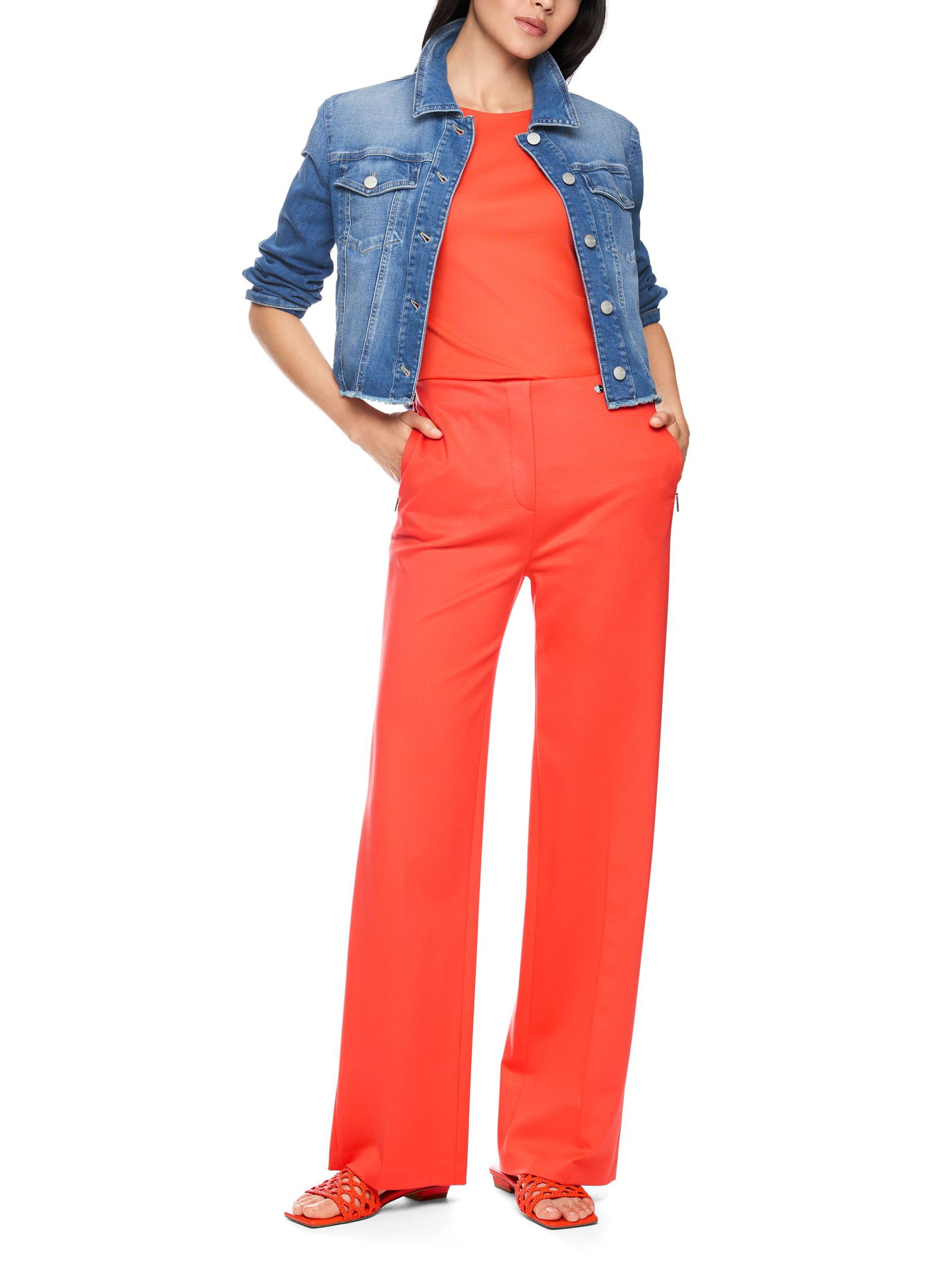 Marc Cain Additions |  Marc Cain Additions Schmale Hose  | 40 | bright tomato