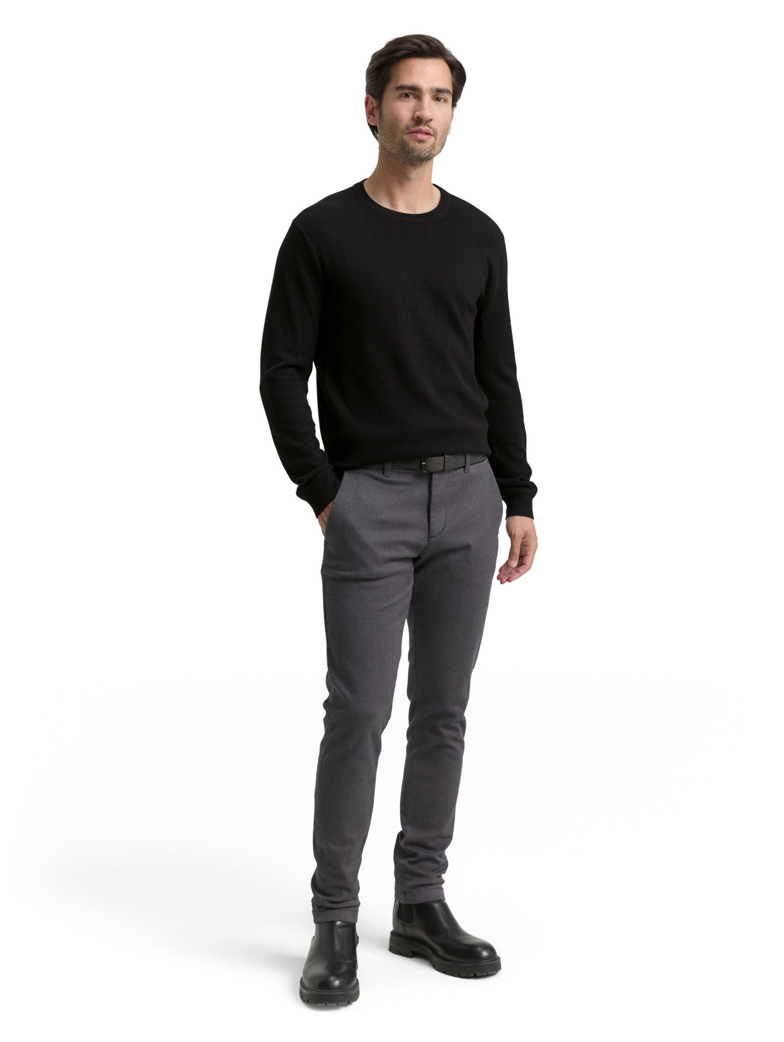 Tom Tailor | Strickpullover mit Kaschmir-Anteil | XXL | black
