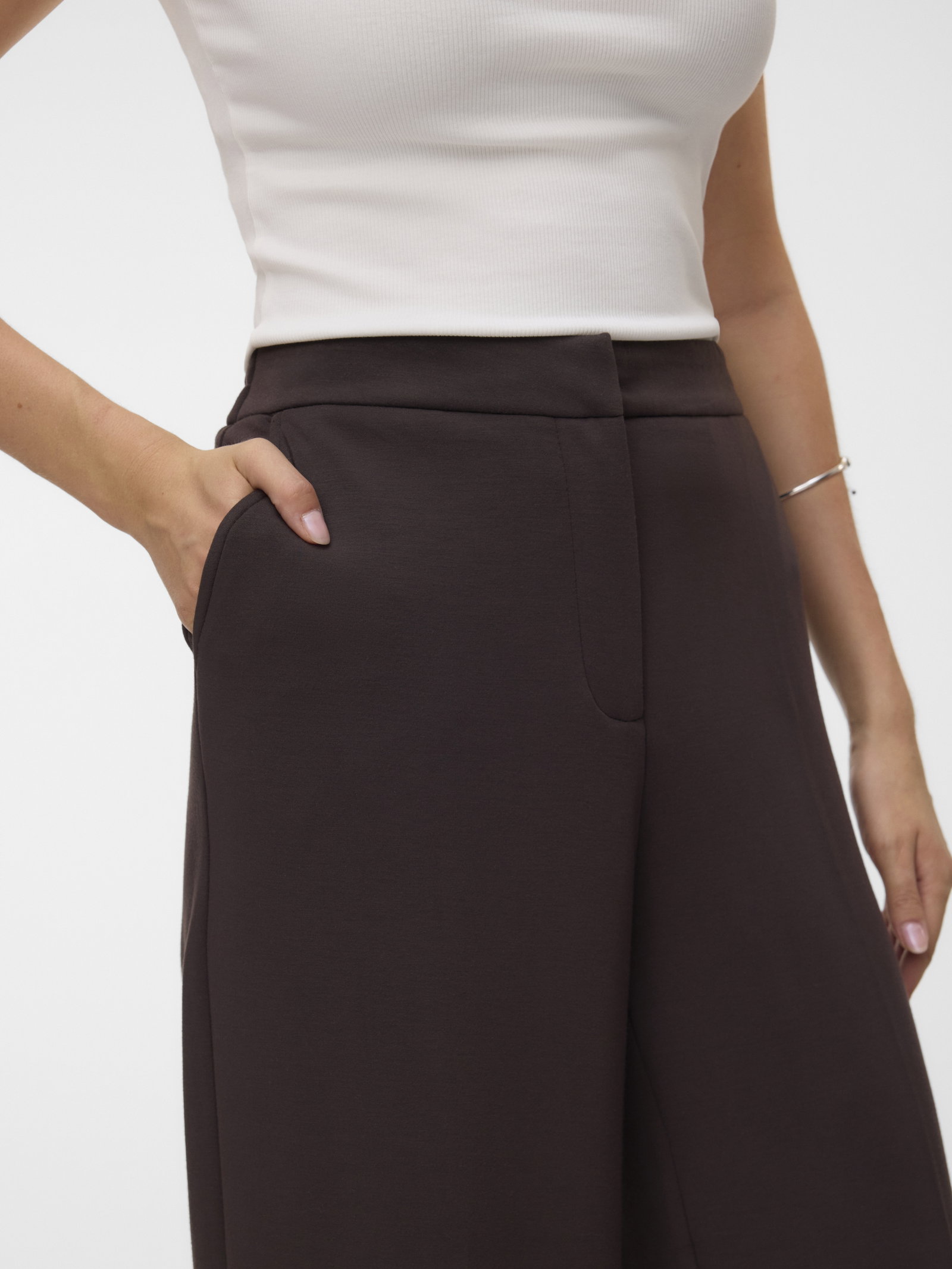 VMBELLIS MW WIDE PANT NOOS, Chocolate Torte #6