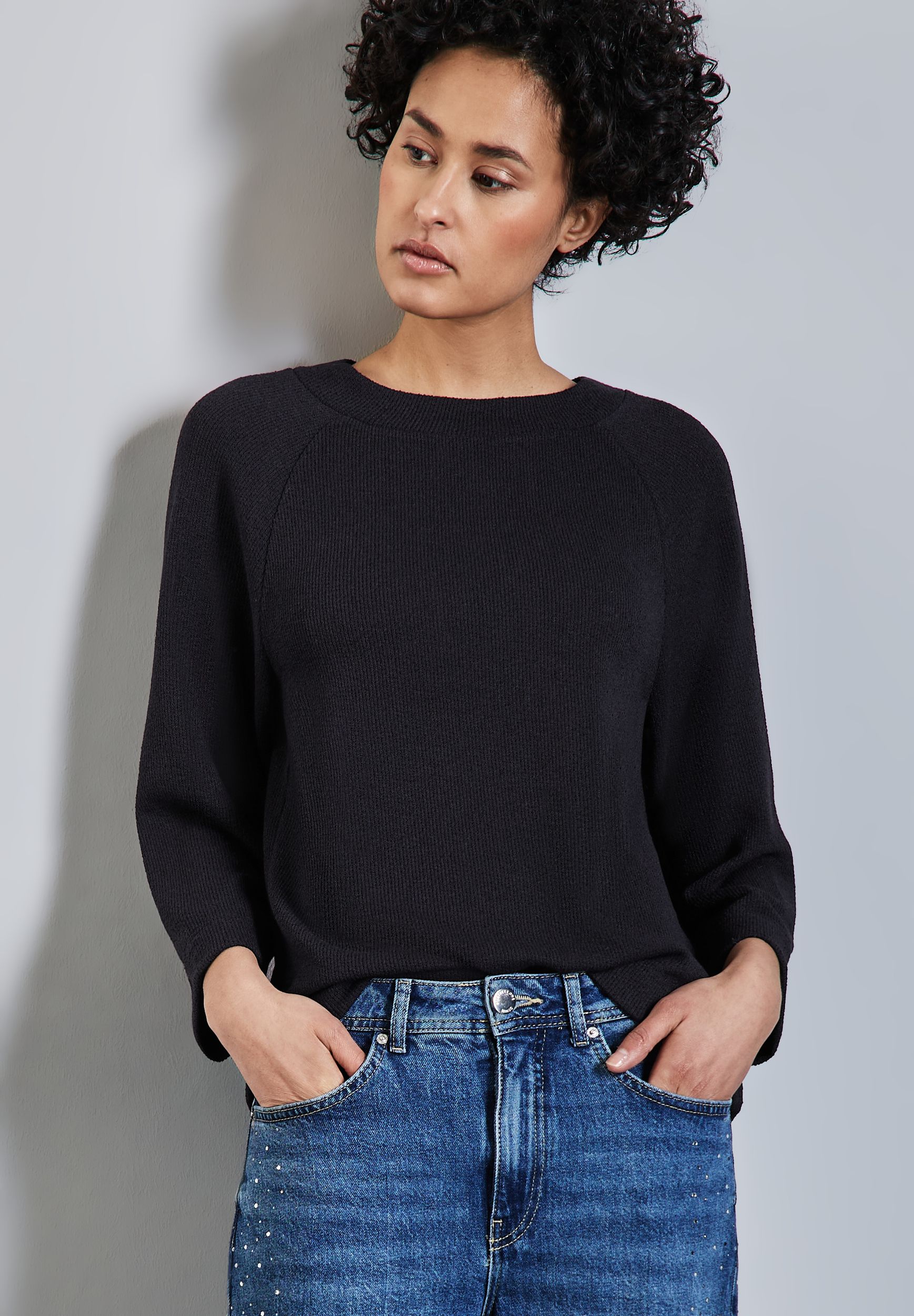 Street One |  Street One Pullover  | 42 | deep tint blue