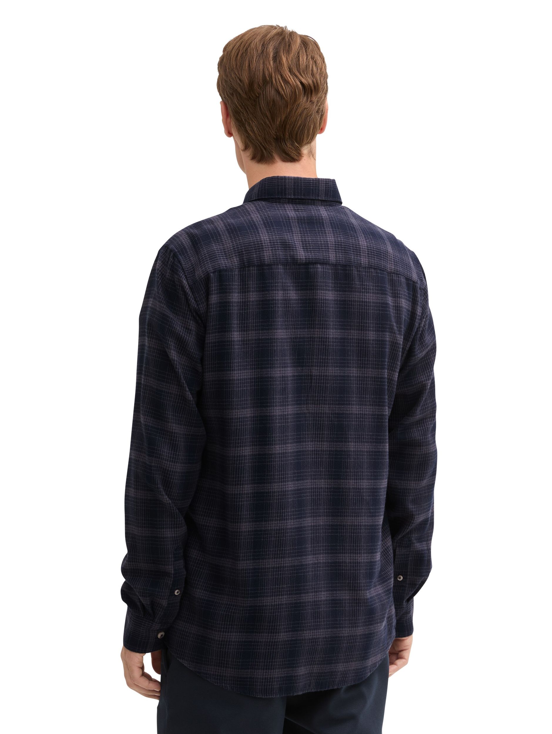 Tom Tailor |  Tom Tailor Hemd Regular Fit  | M | navy tonal check