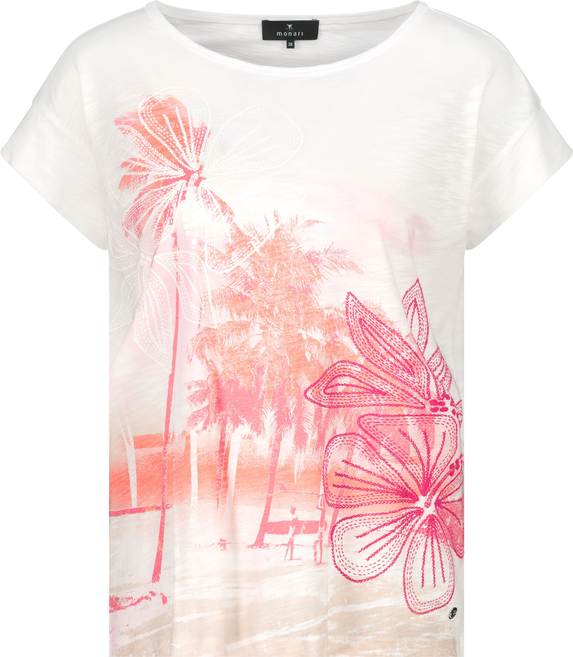 Monari |  T-Shirt, cream | 40