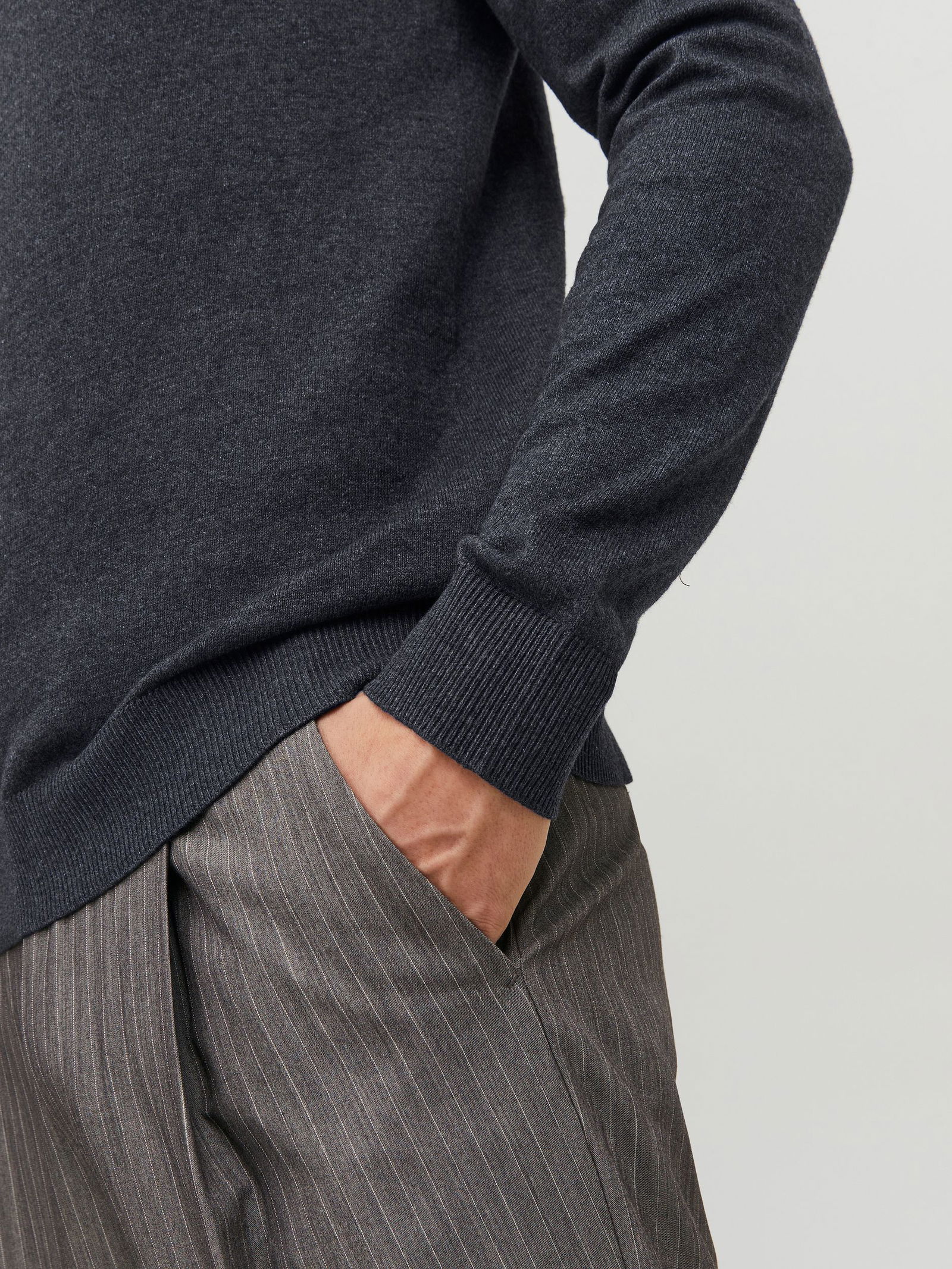 Jack&Jones | Jack&Jones Pullover | M | dark grey melange