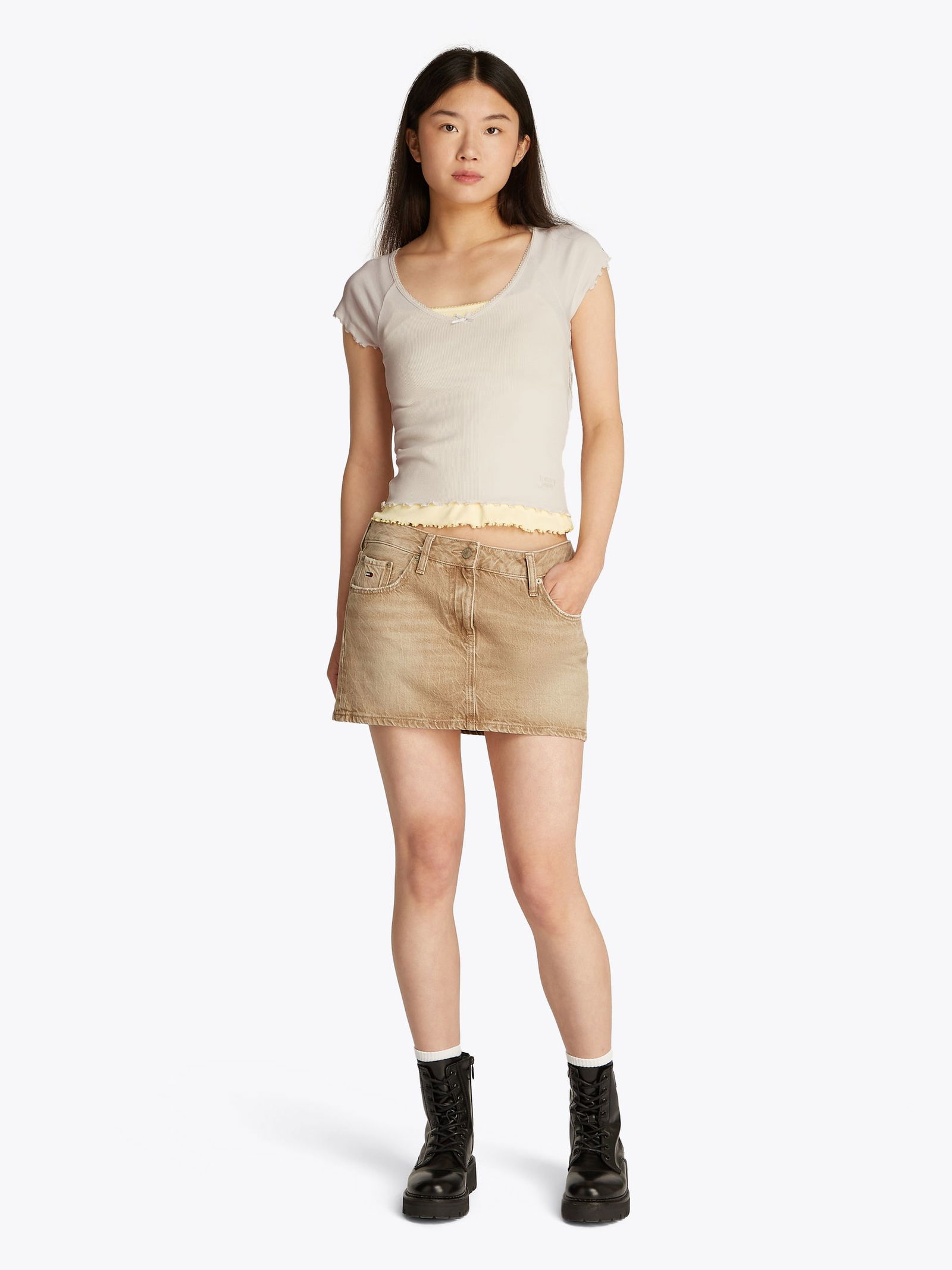 Tommy Jeans |  Tommy Jeans Shirt  | XS | ancient white