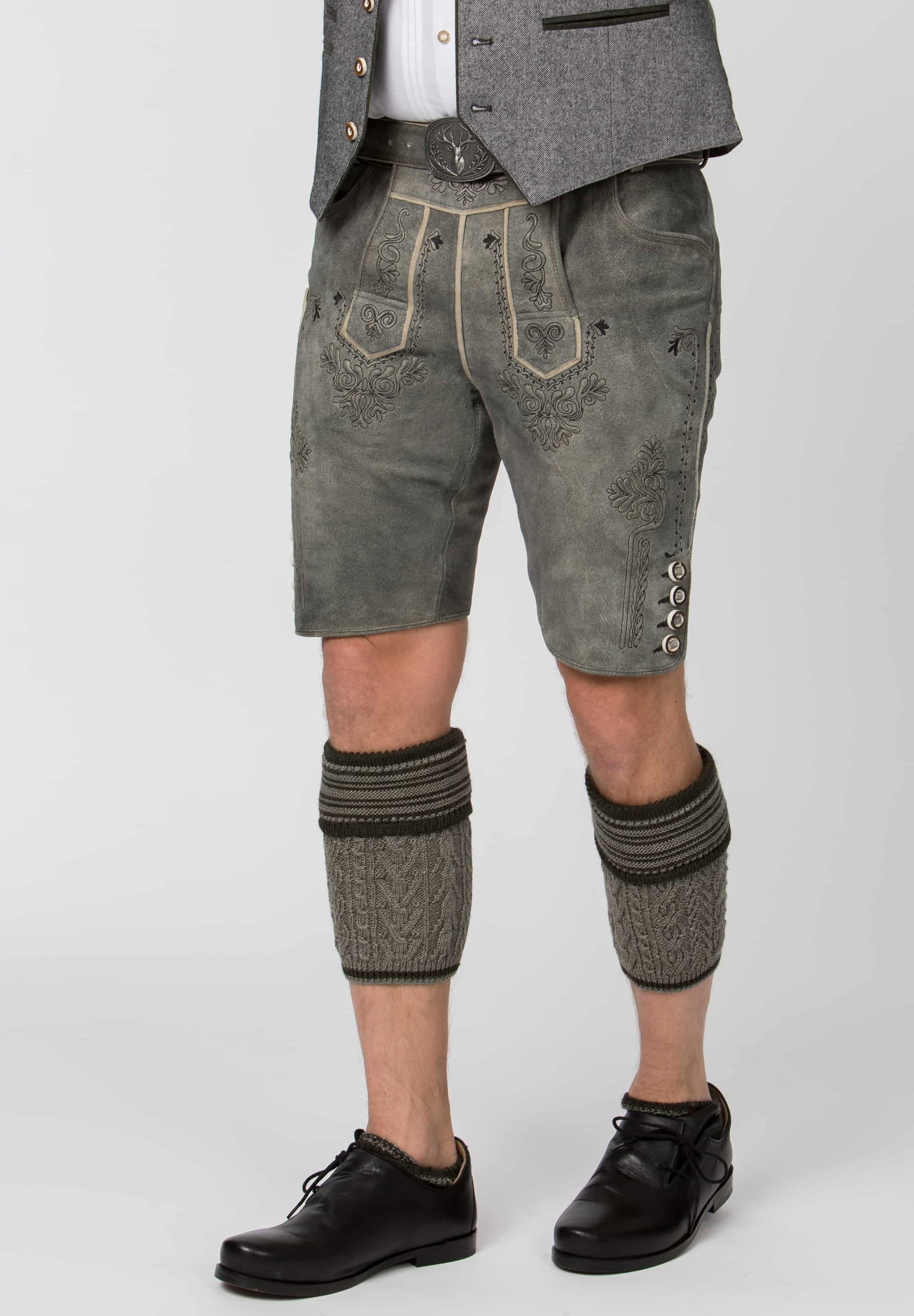 Stockerpoint Trachtenlederhose Artur granit gespeckt #2