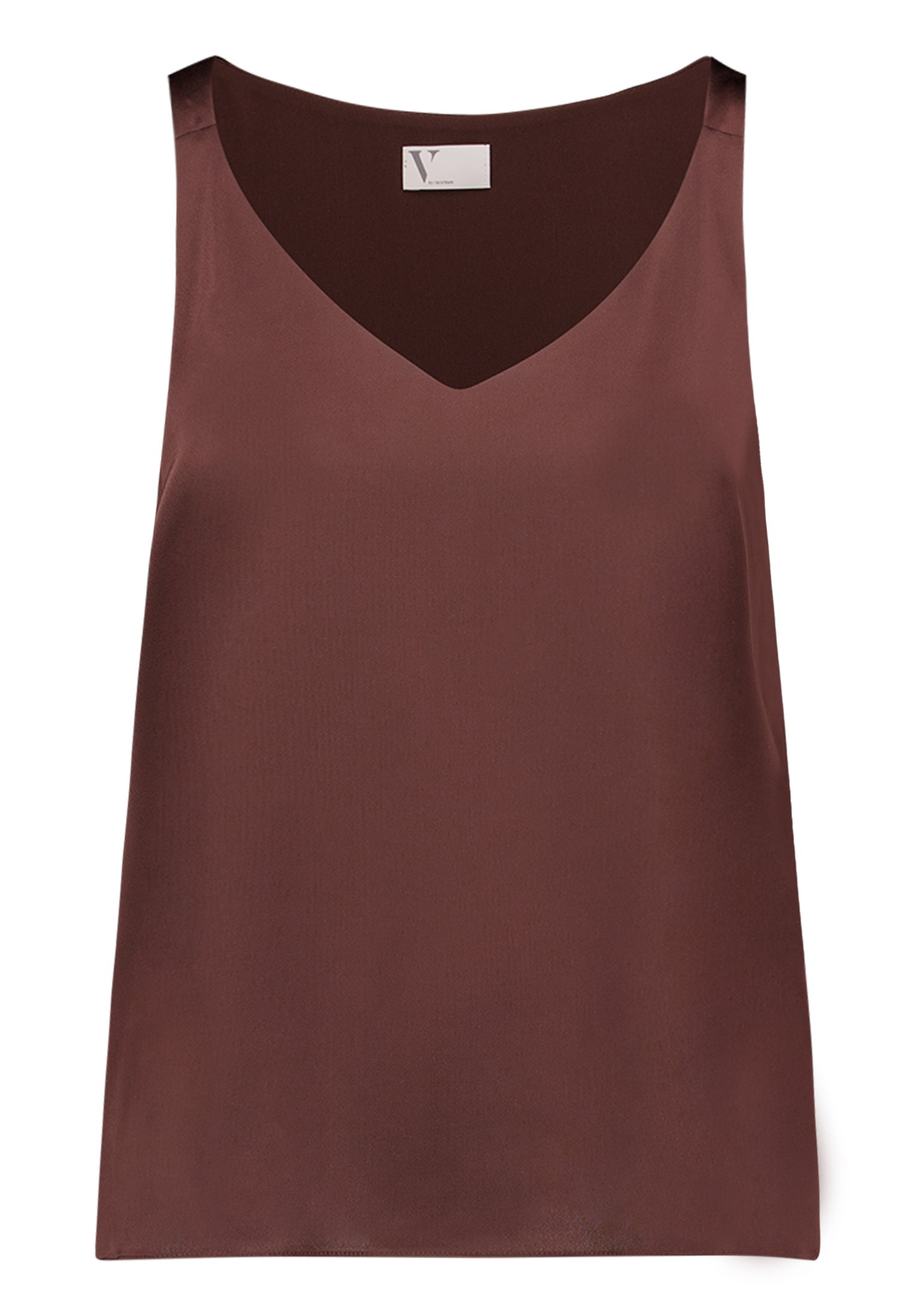 Bluse Lang ohne Arm, Espresso Brown #1
