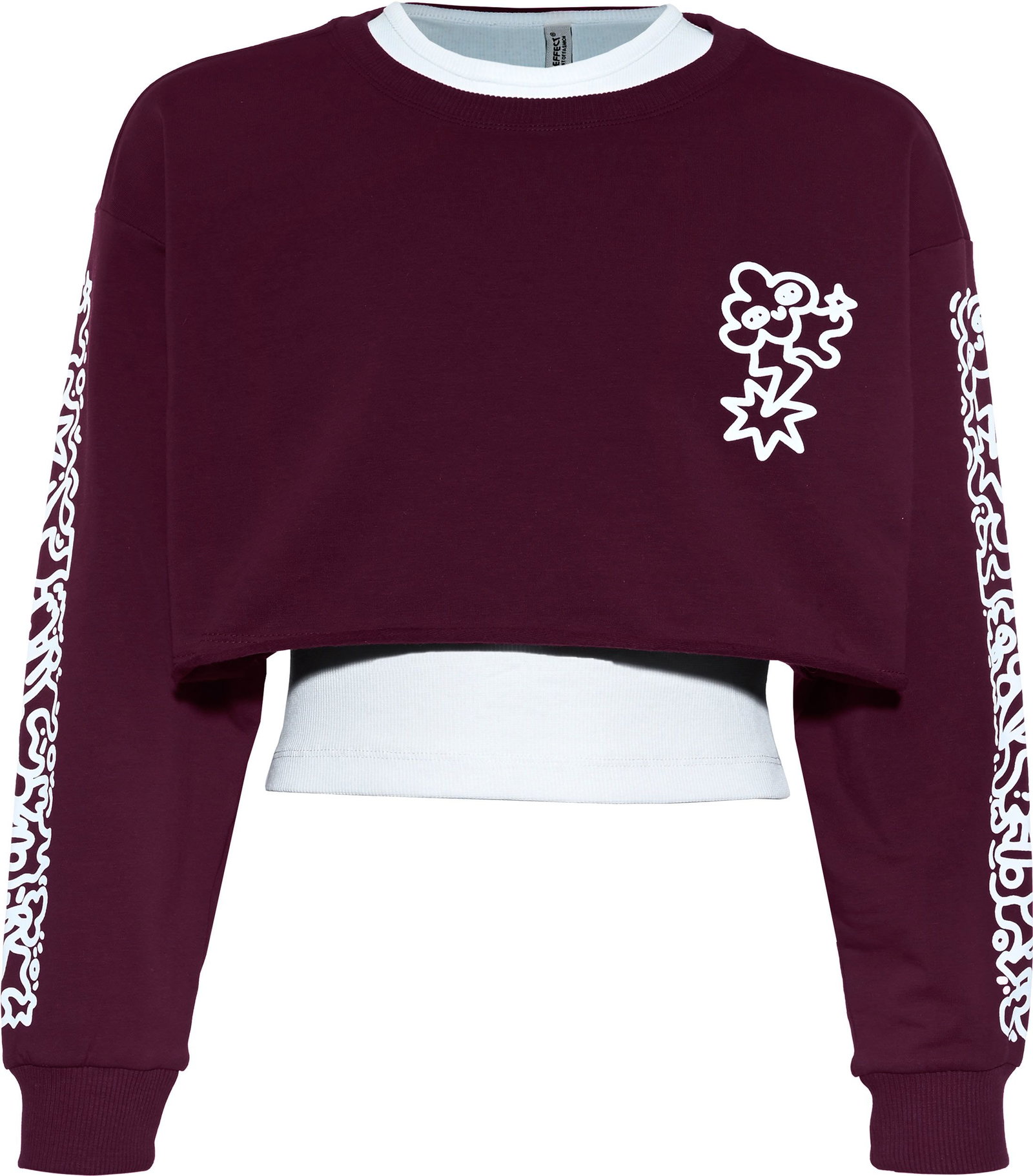 10f9406e2776e8cce55dddd2c795ad30 Blue Effect | 5111-Girls Doodle Sweat + Top, Bordeaux reactive | 164/Normal | 3309_4204