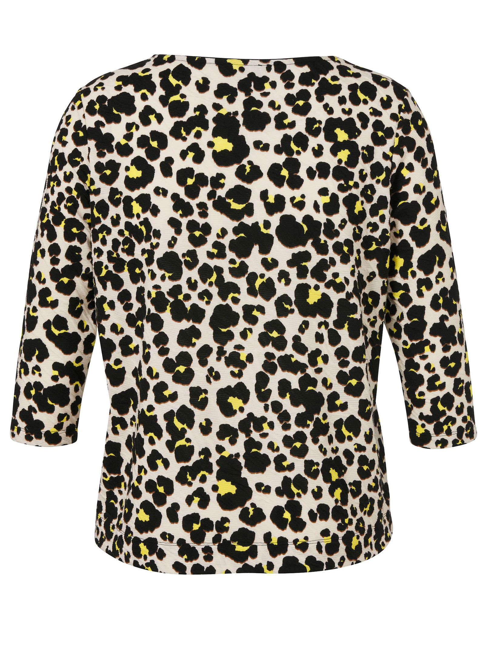 |  T-Shirt Rundhals 3/4 Arm Druck | 46 | schwarz multicolor