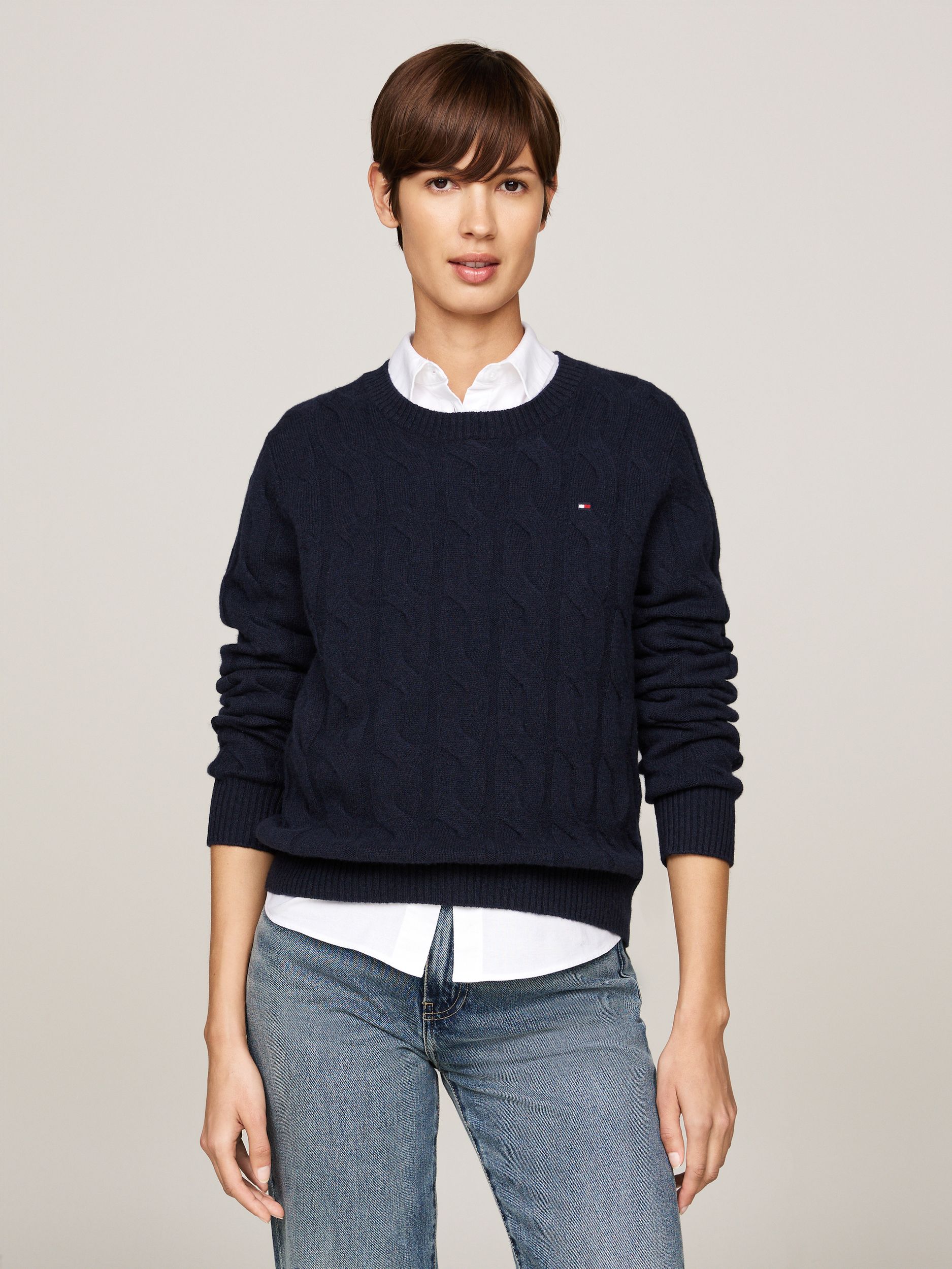 Tommy Hilfiger |  Tommy Hilfiger Pullover  | L | desert sky