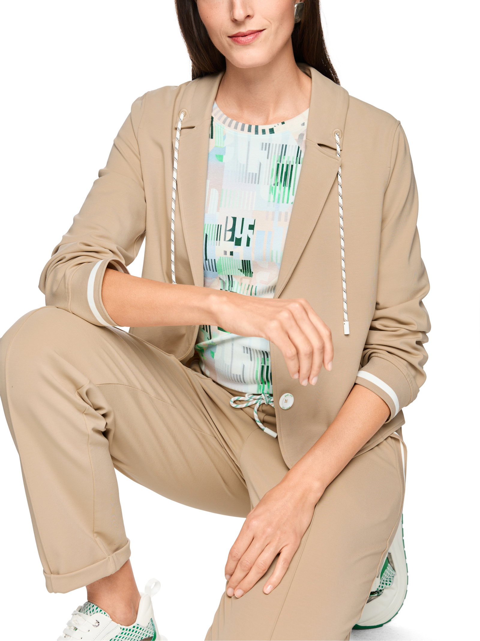Marc Cain Sports sportiver Blazer mit Ringeldetails #7