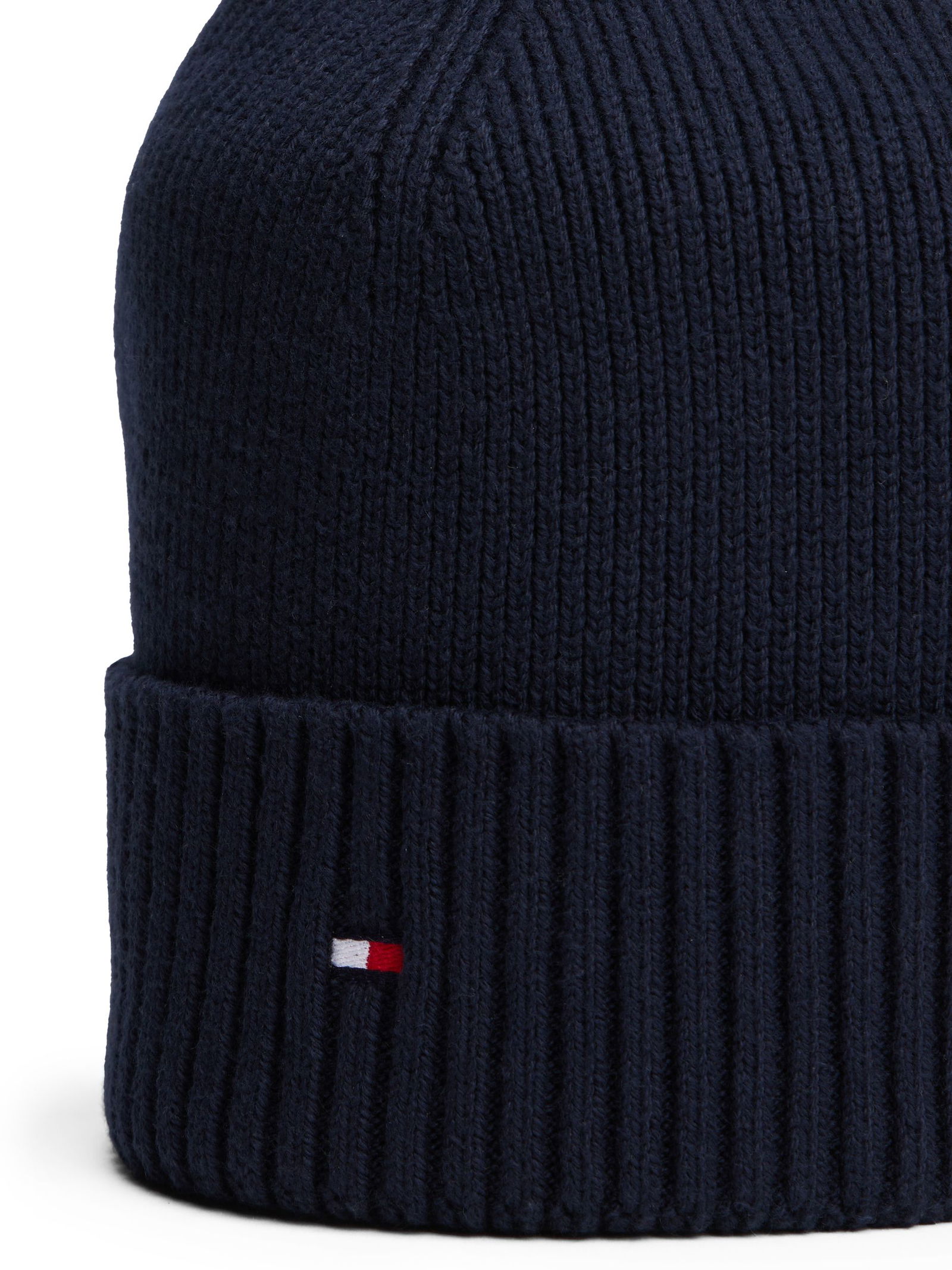 Tommy Hilfiger | Tommy Hilfiger Flag Cotton Beanie | OS | space blue