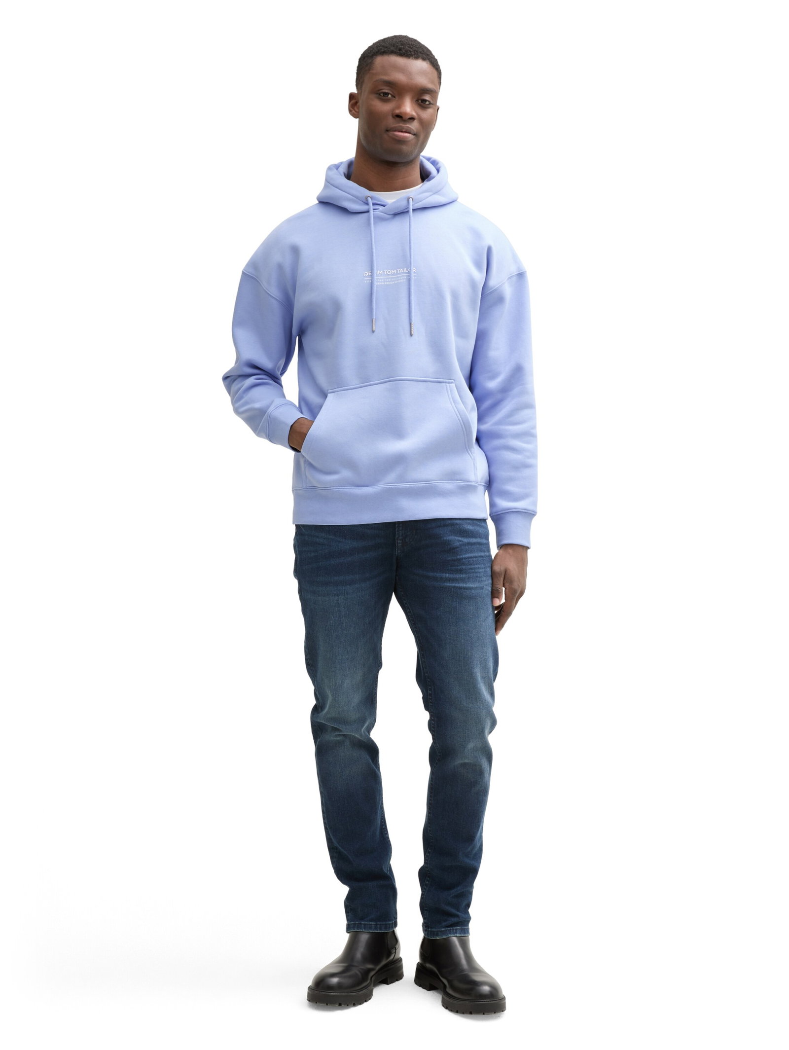 Relaxed Hoodie Sweatshirt mit Logo-Print #3