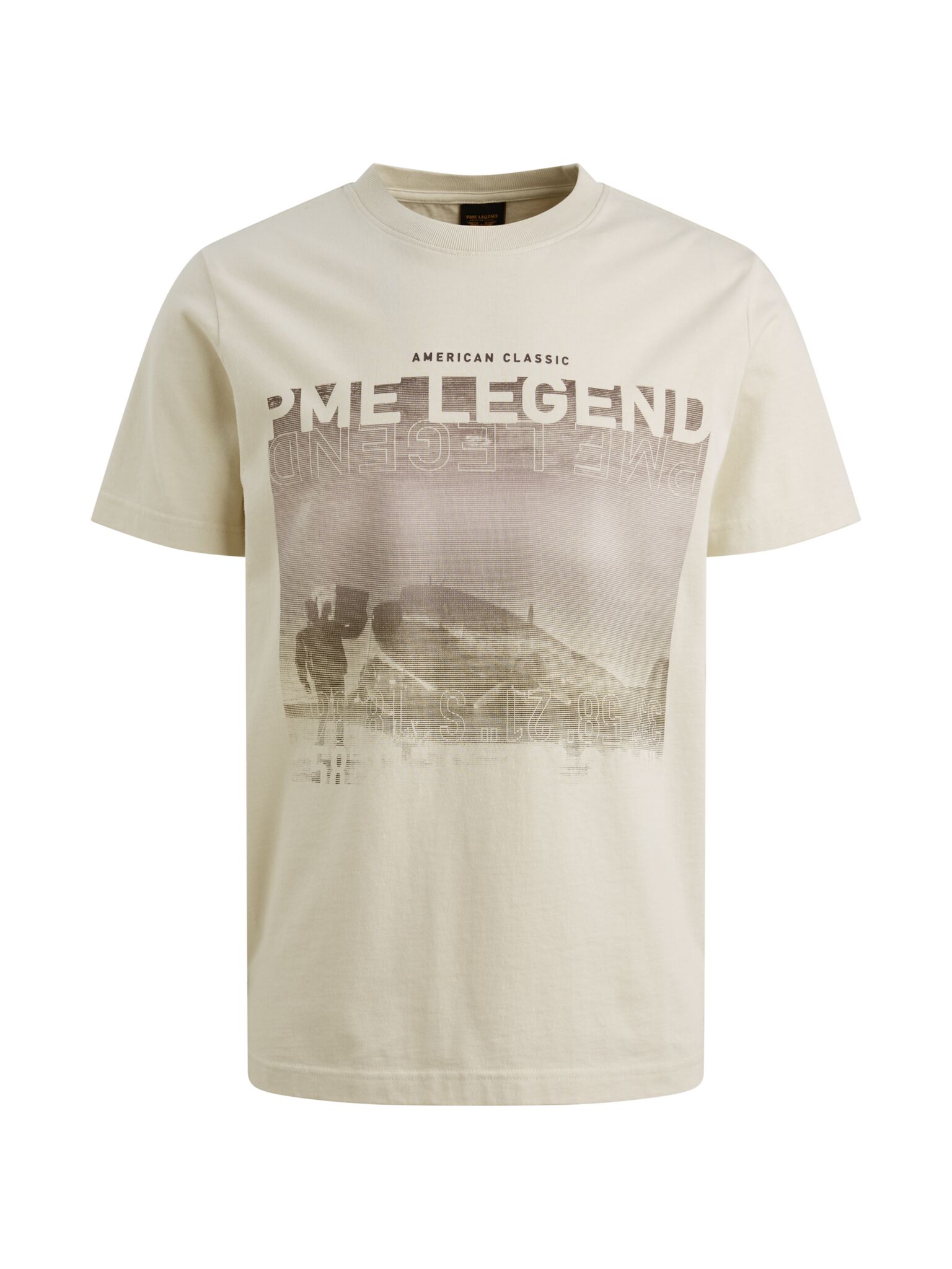 Short sleeve r-neck heavy jersey f, Bone White #1