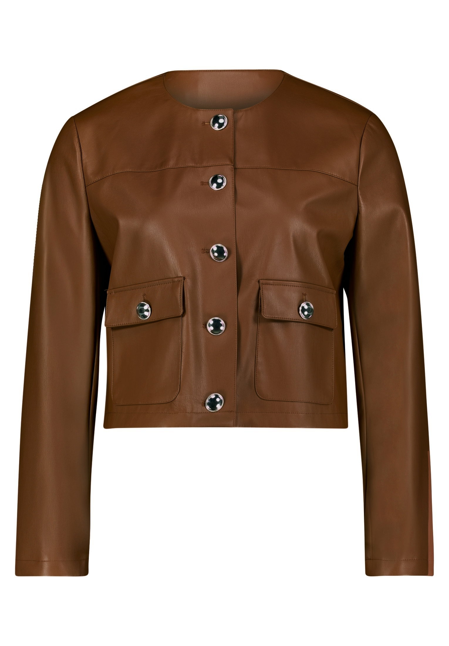 Blazerjacke Kurz 1/1 Arm, Dark Coffee #1