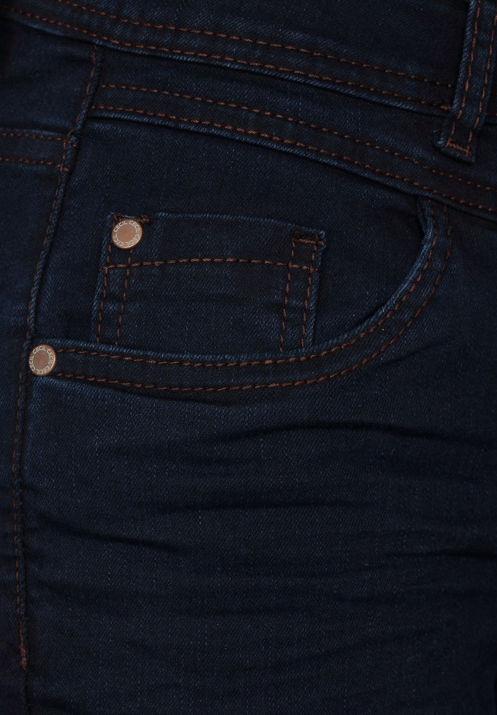 CECIL |  CECIL Slim Jeans  | 30/30 | blue black washed