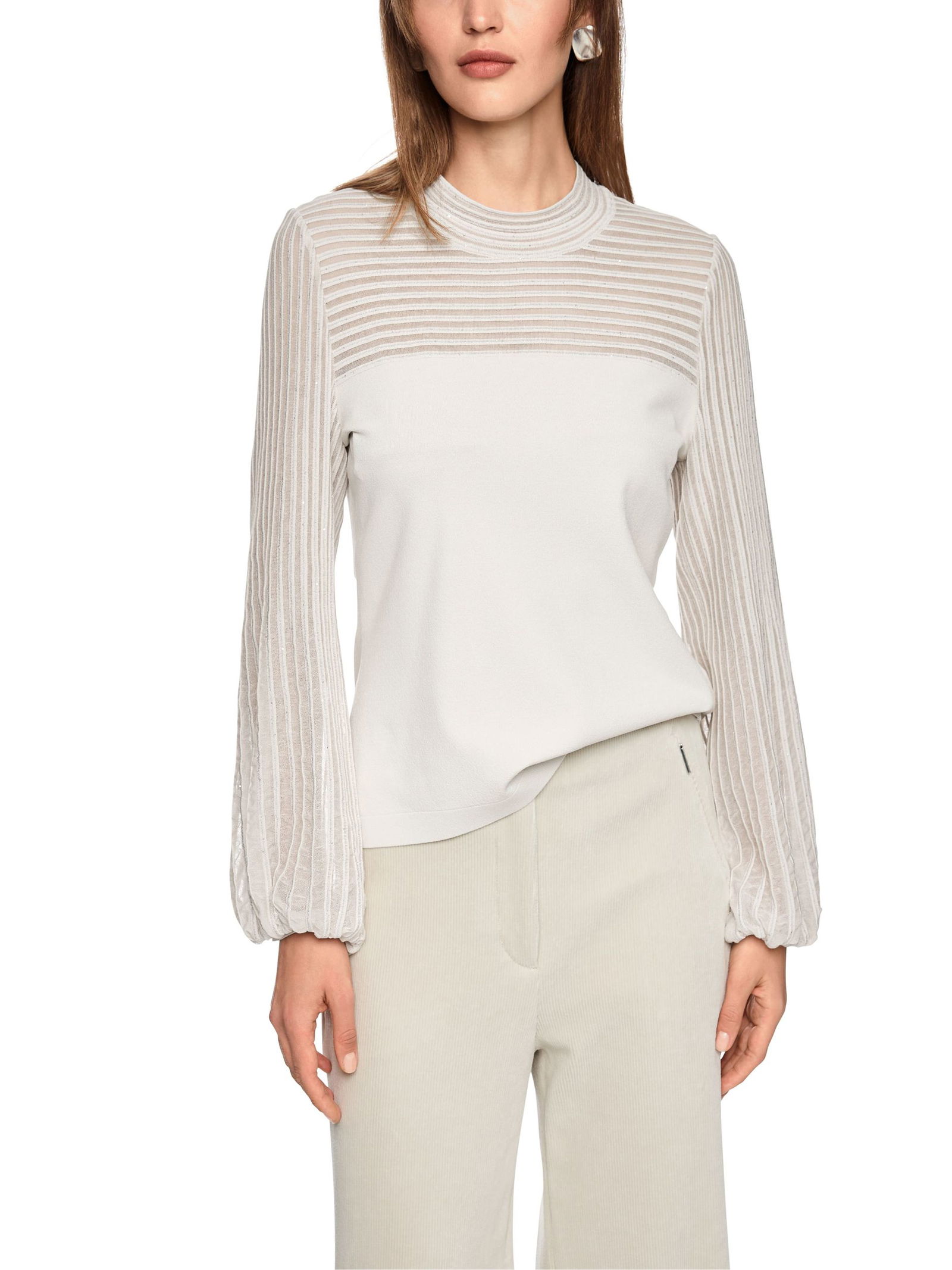 Marc Cain Collections | Feinstrickpullover Knitted in Germany | 38 | smoke